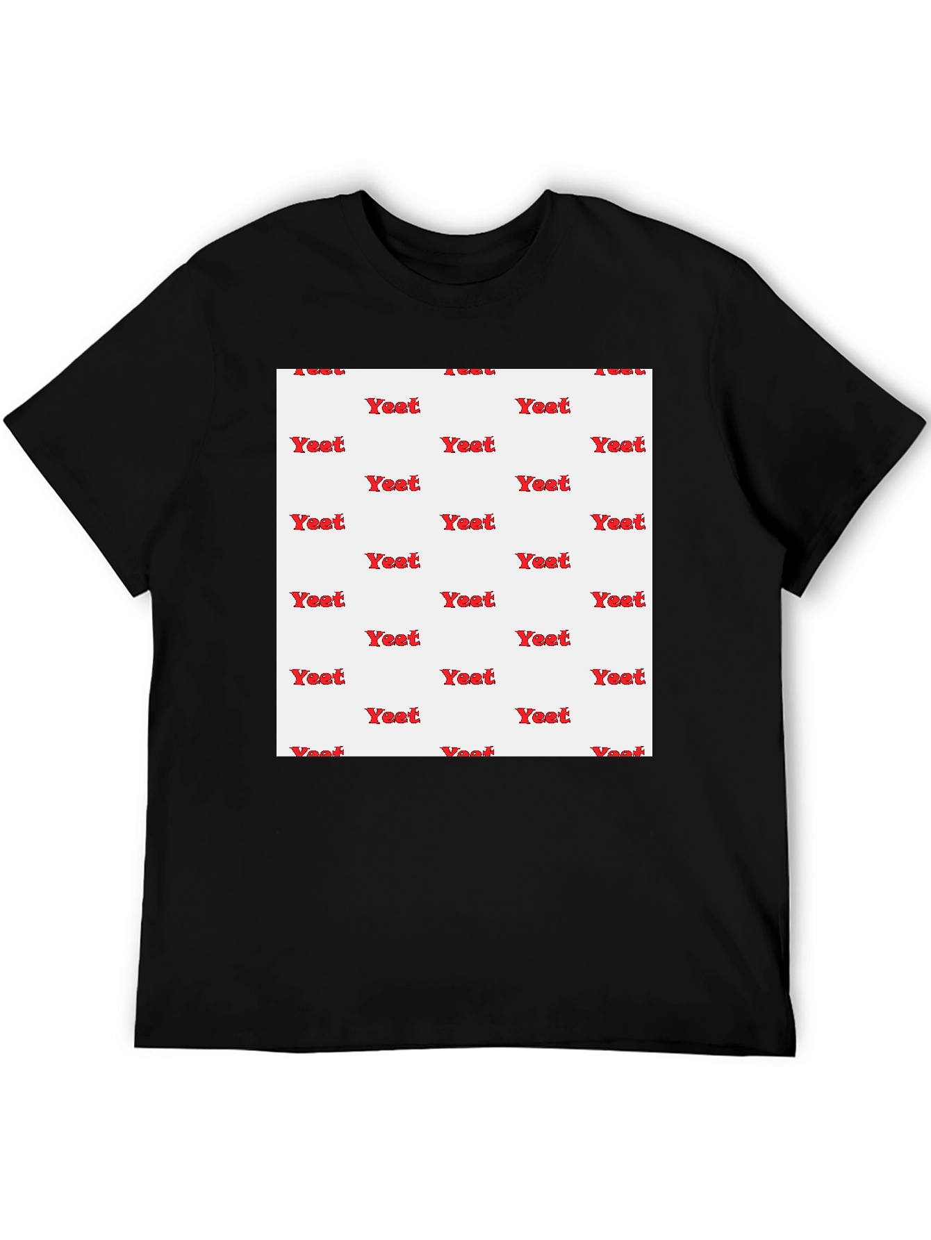 Yeat Pattern Black T-Shirt