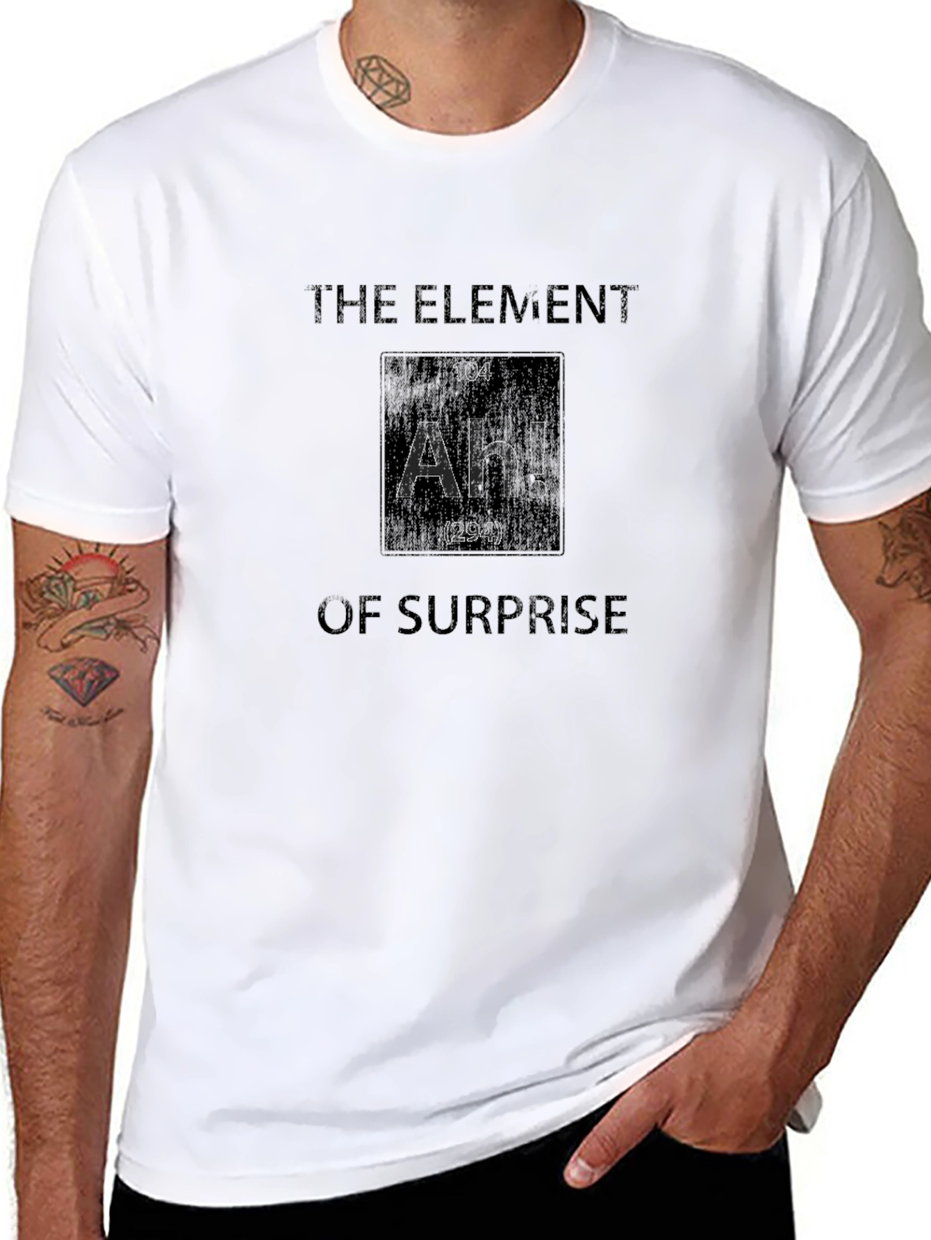 The Element of Surprise - Ah! Black T-Shirt