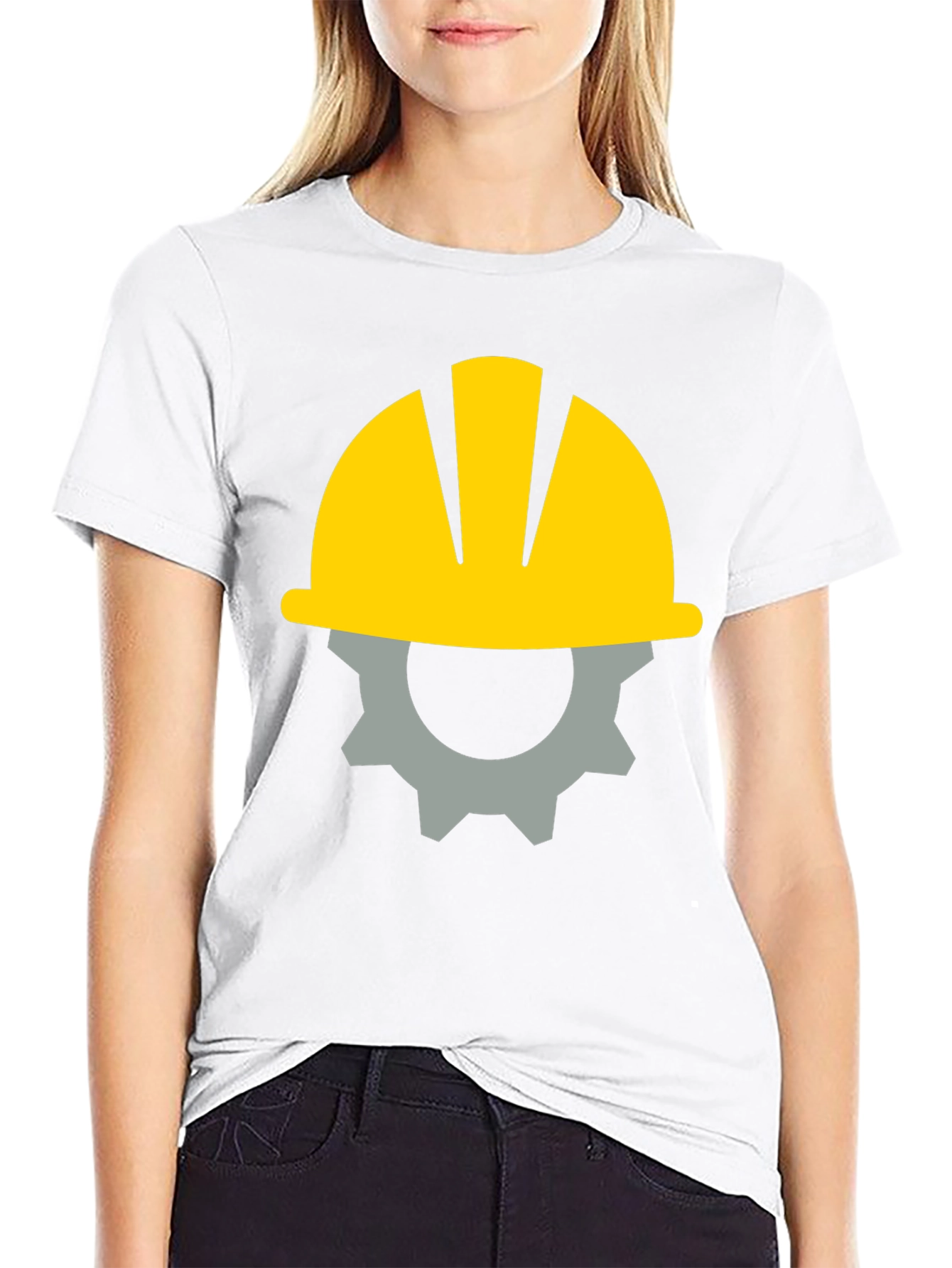 Construction Worker Graphic Tee - Black