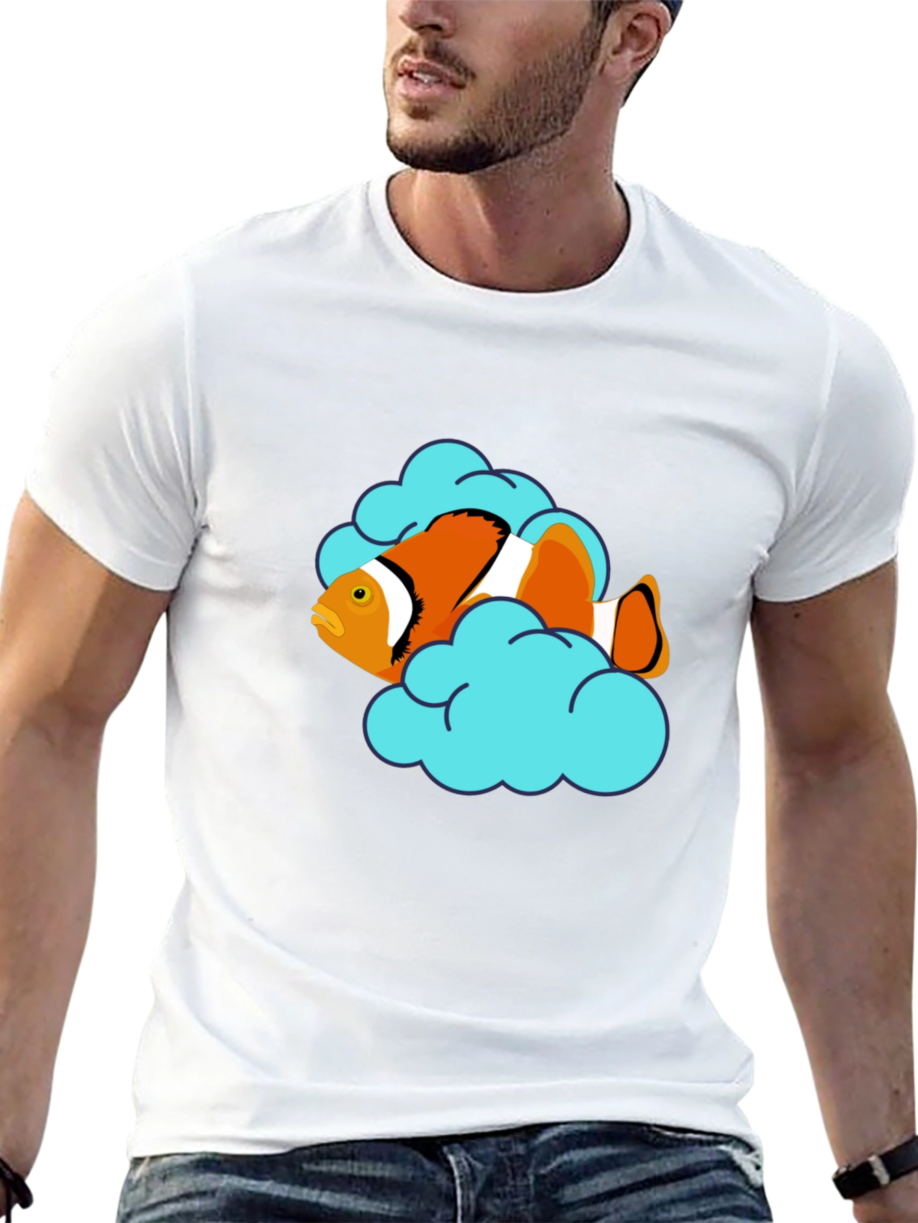 Clownfish Cloud T-Shirt - Unique Graphic Tee