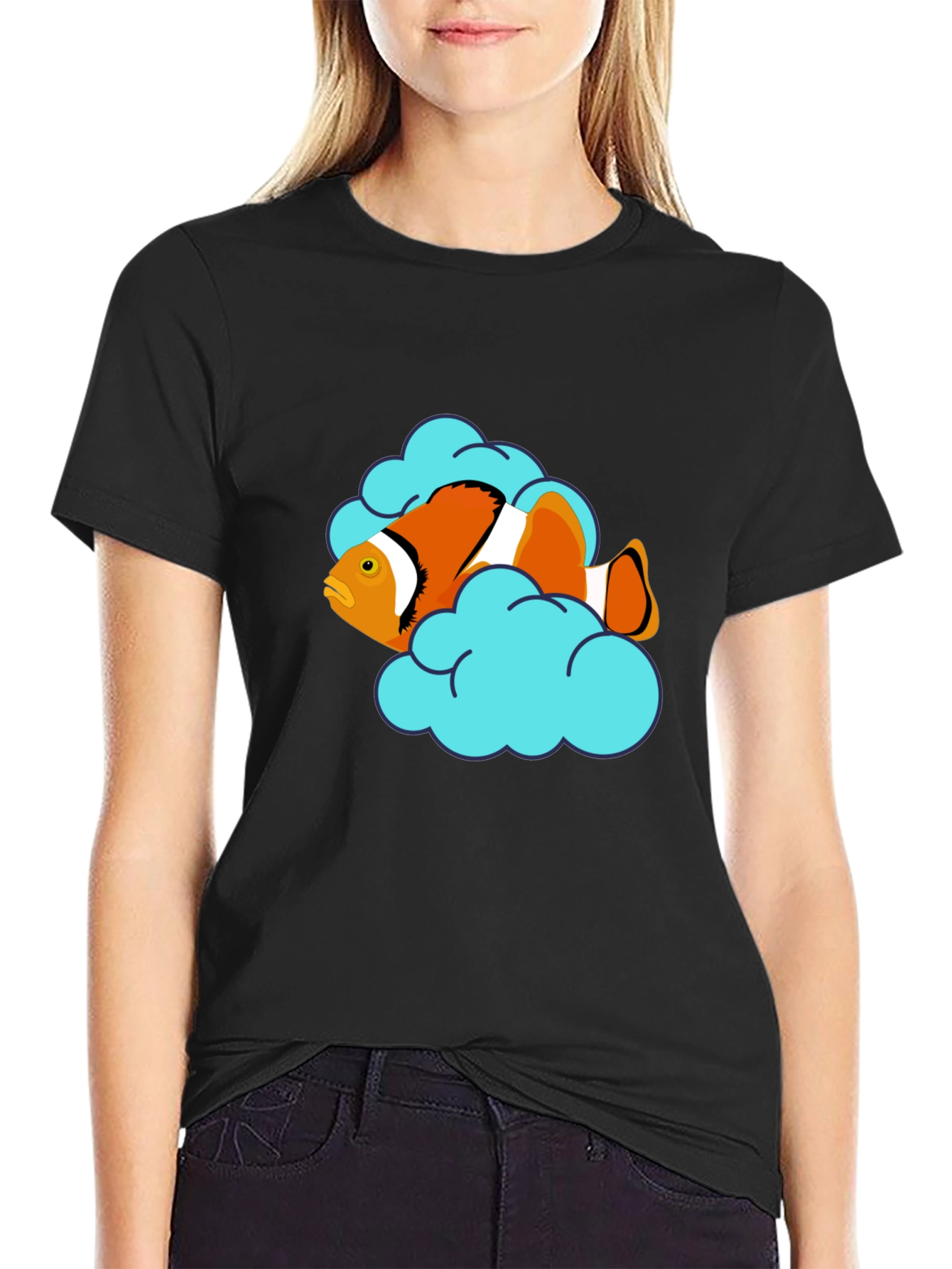 Clownfish Cloud T-Shirt - Unique Graphic Tee