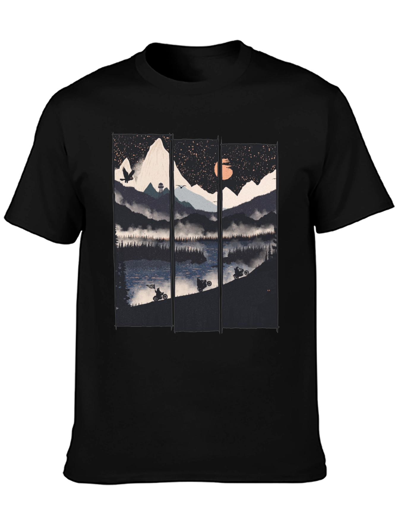 Mountain Lake Motorbike T-Shirt