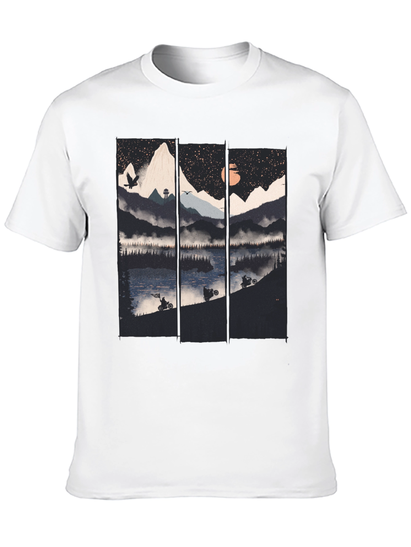 Mountain Lake Motorbike T-Shirt