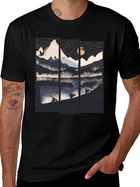 Mountain Lake Motorbike T-Shirt