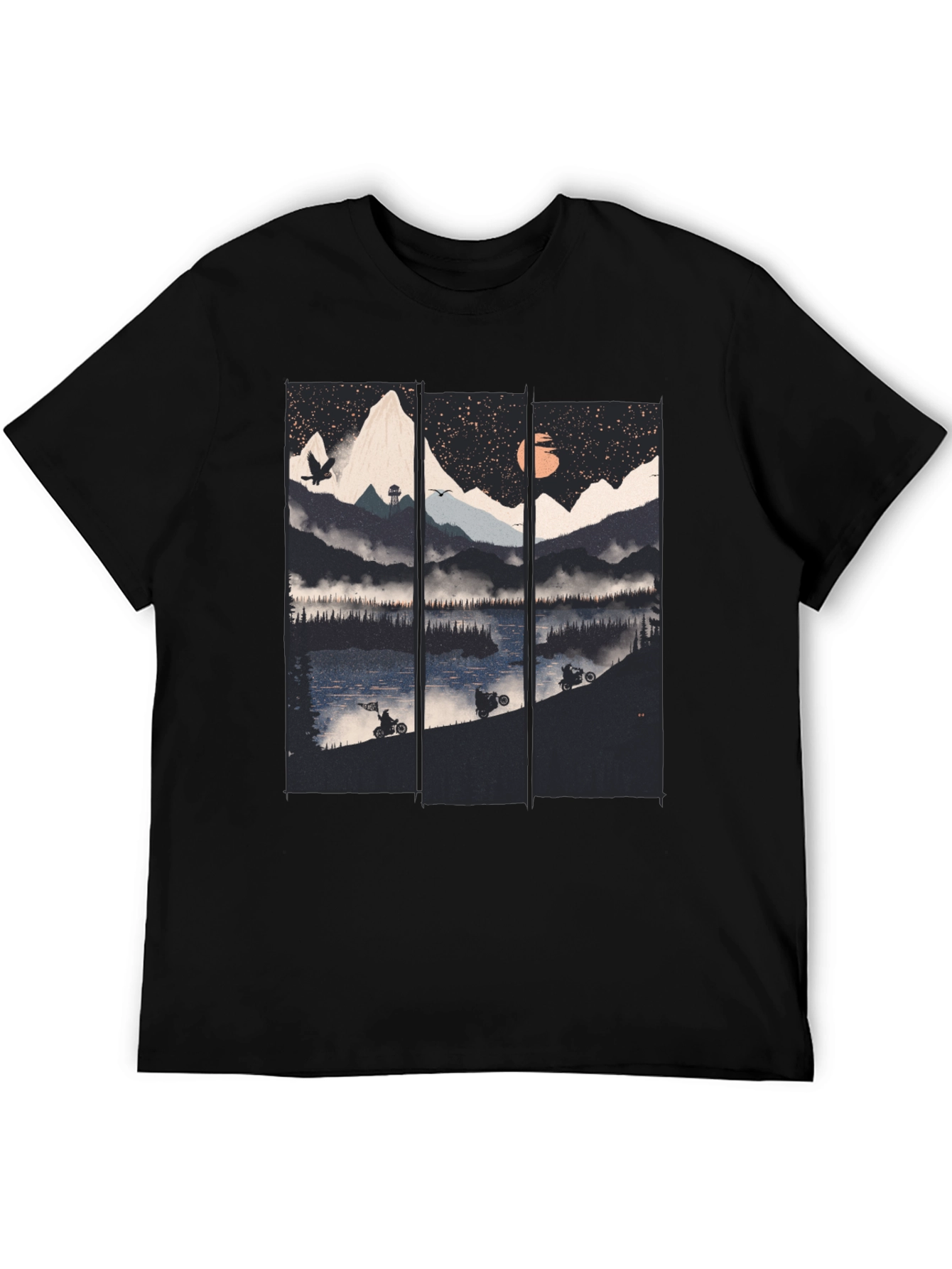 Mountain Lake Motorbike T-Shirt