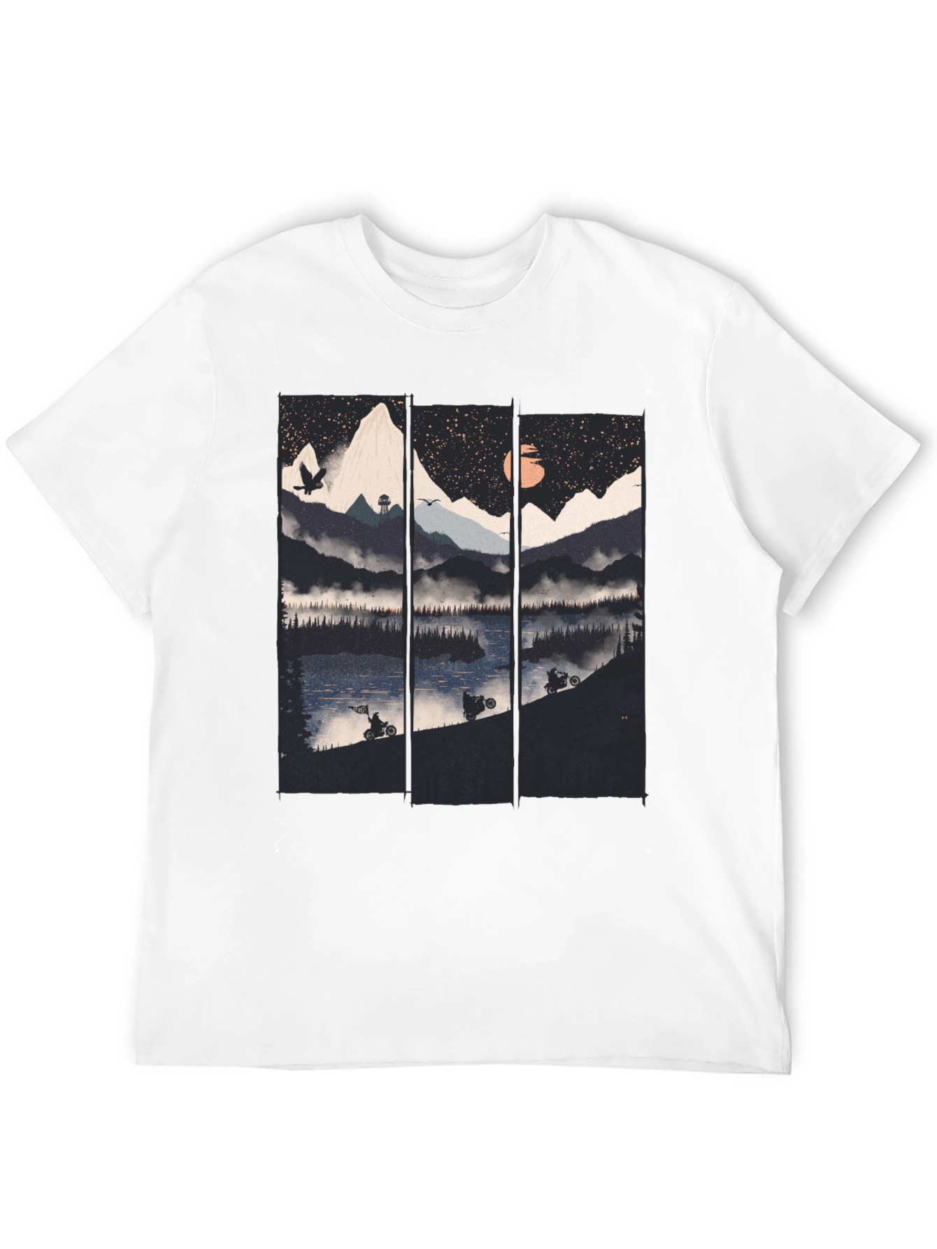 Mountain Lake Motorbike T-Shirt