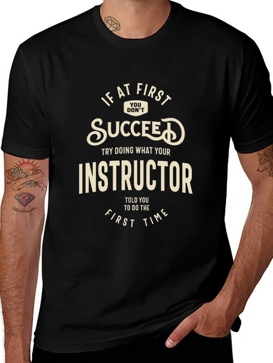 Instructor Advice Black Graphic Tee