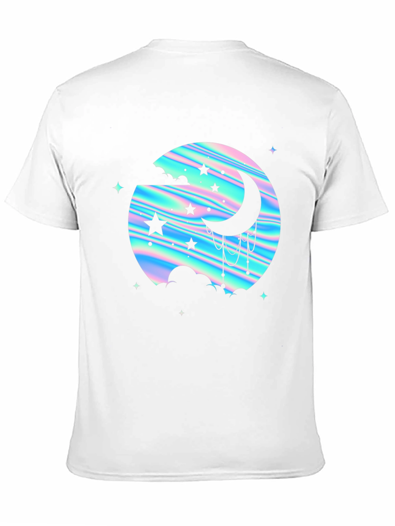 Mystic Moon & Stars Graphic Tee - Black