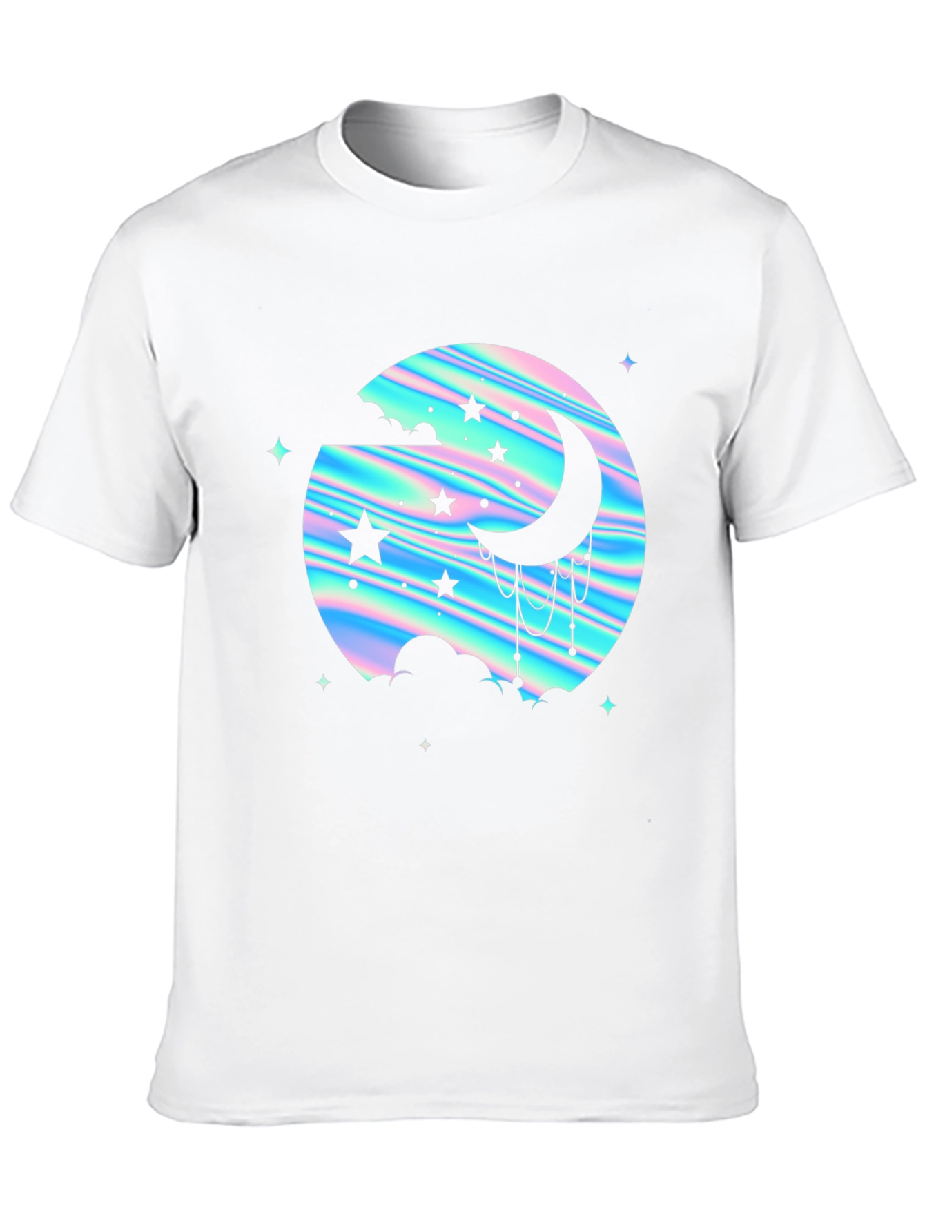Mystic Moon & Stars Graphic Tee - Black