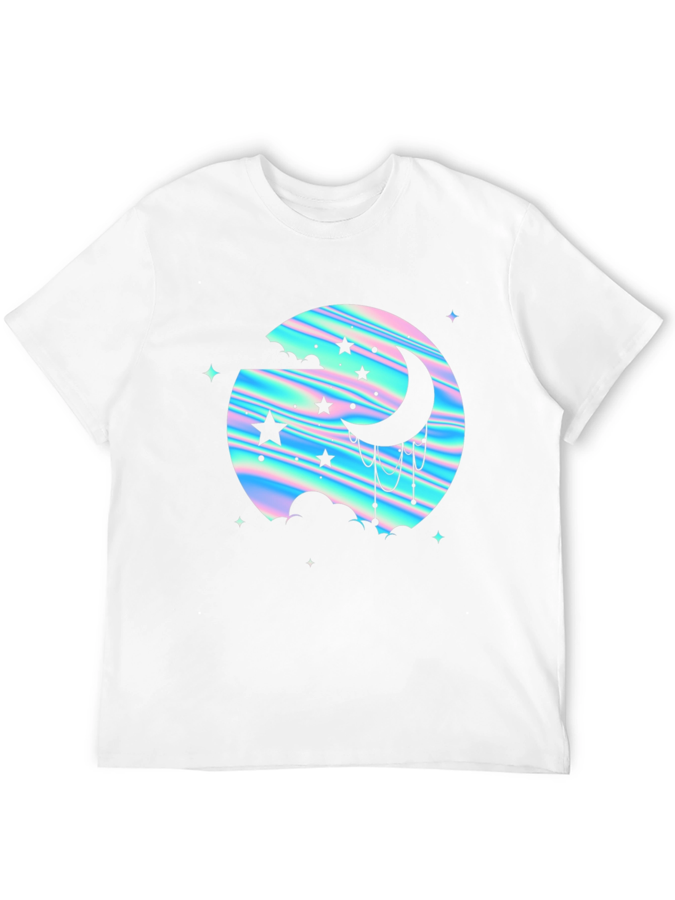 Mystic Moon & Stars Graphic Tee - Black