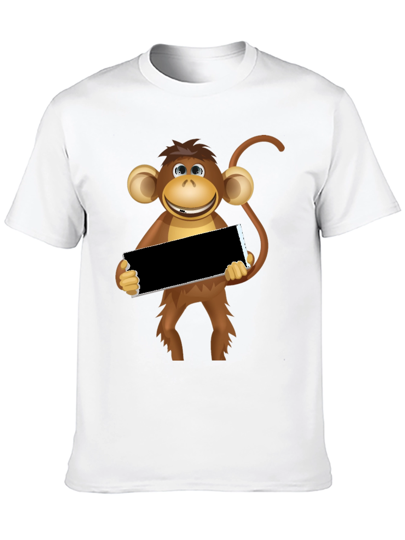 Funny Monkey Graphic Tee - Black