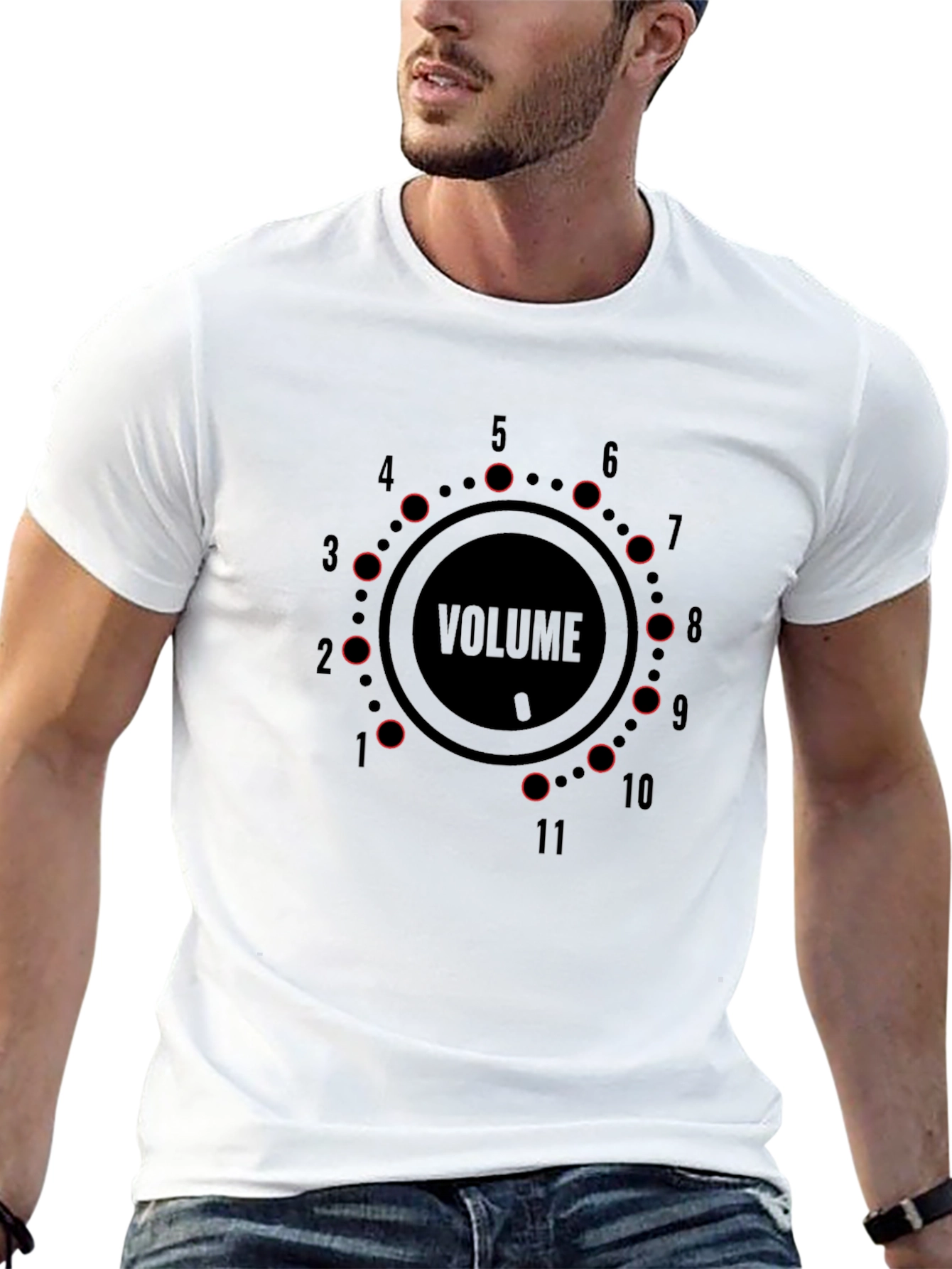 Volume Knob Black T-Shirt - Loud Graphic Tee