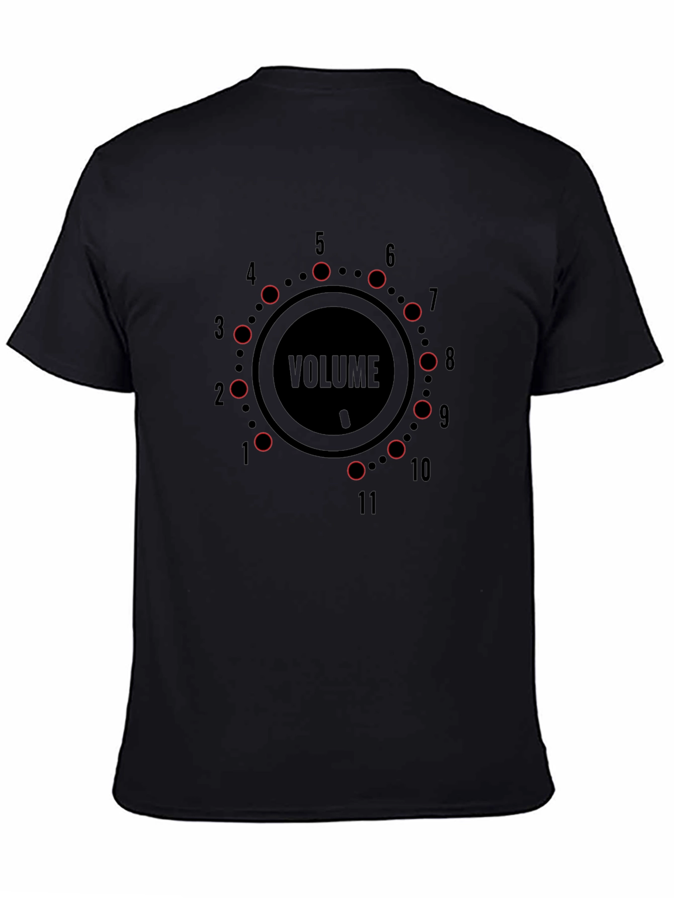 Volume Knob Black T-Shirt - Loud Graphic Tee