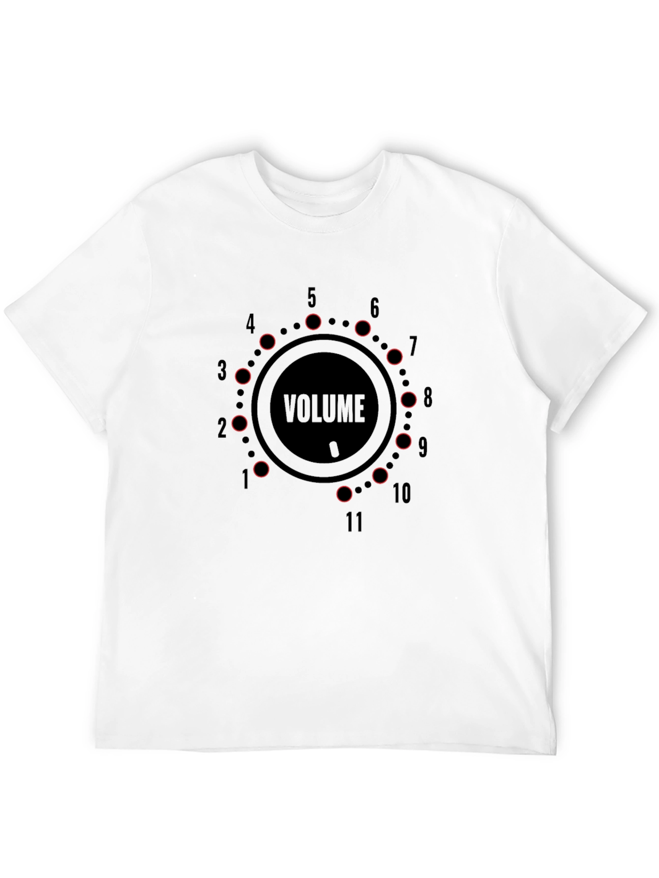 Volume Knob Black T-Shirt - Loud Graphic Tee