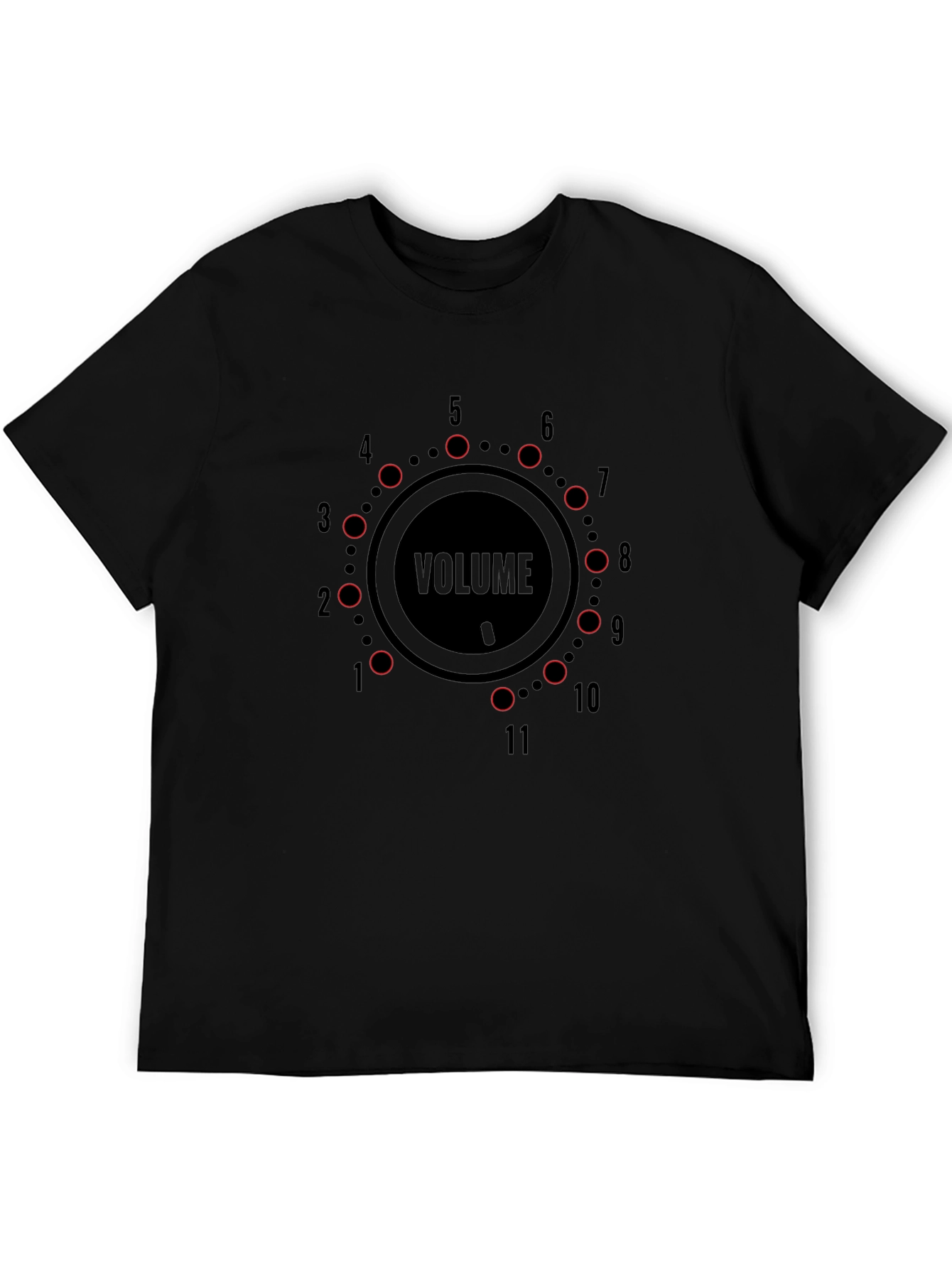 Volume Knob Black T-Shirt - Loud Graphic Tee