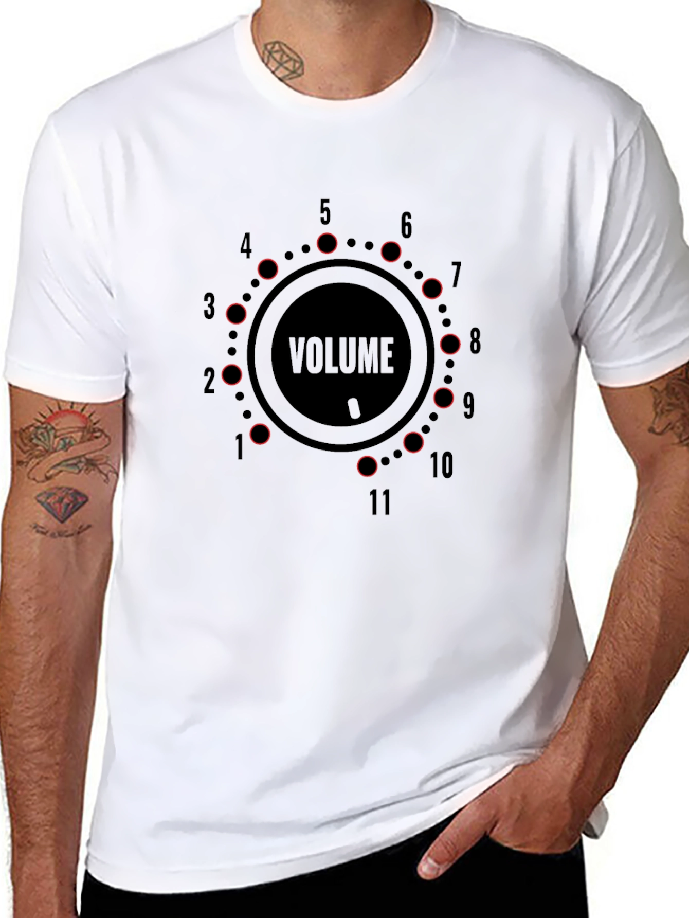 Volume Knob Black T-Shirt - Loud Graphic Tee