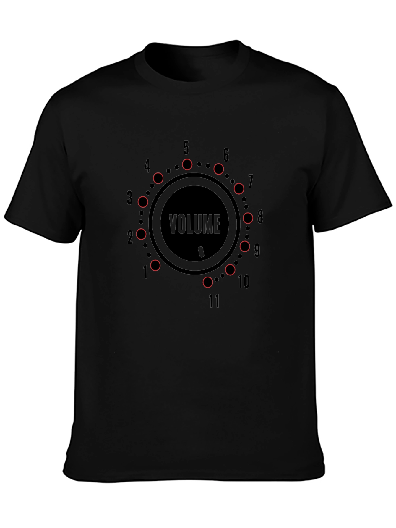 Volume Knob Black T-Shirt - Loud Graphic Tee