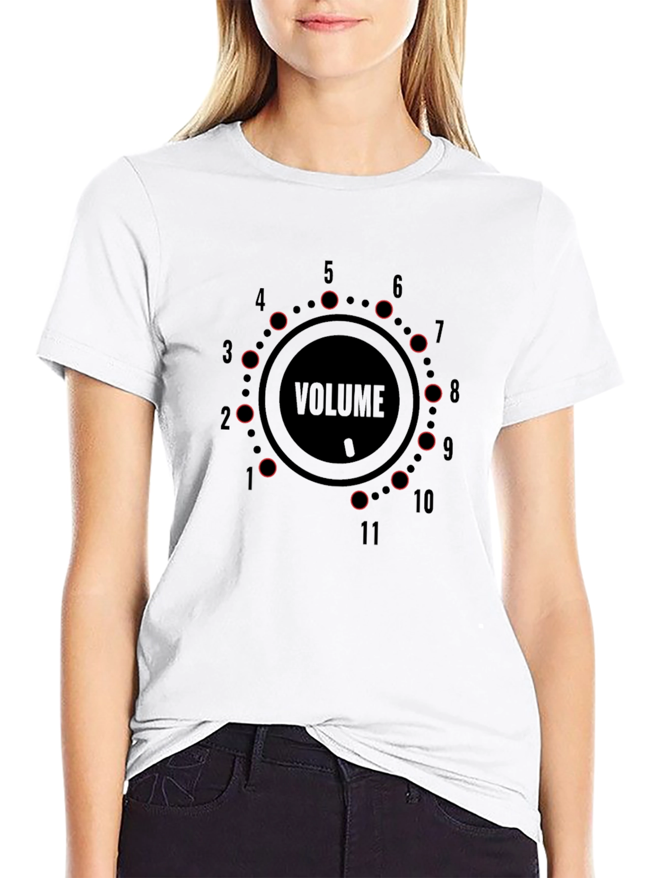 Volume Knob Black T-Shirt - Loud Graphic Tee