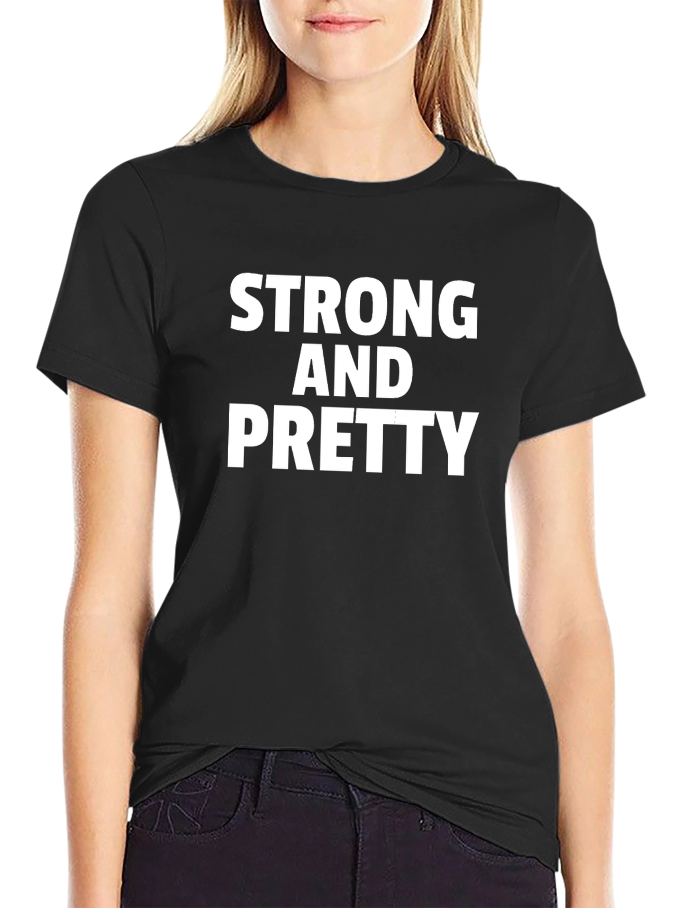 Strong and Pretty Black T-Shirt