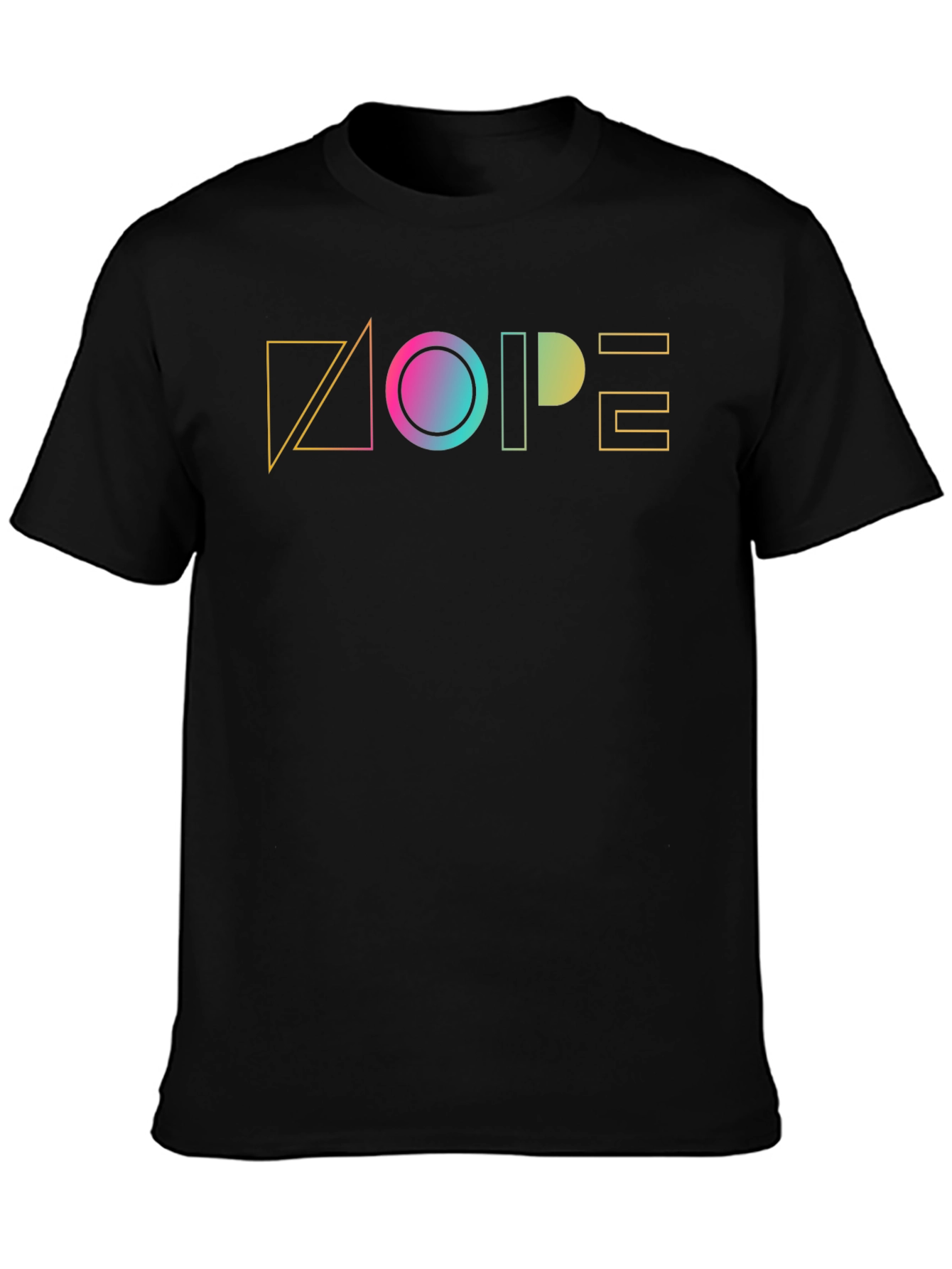 Geometric NOPE Graphic Tee - Modern Casual Style
