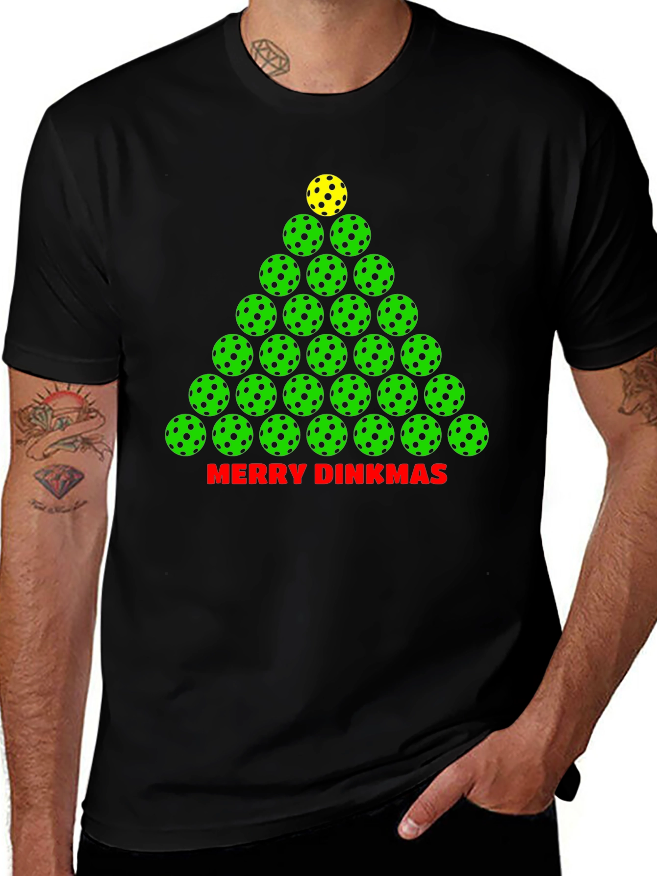 Merry Dinkmas Pickleball T-Shirt