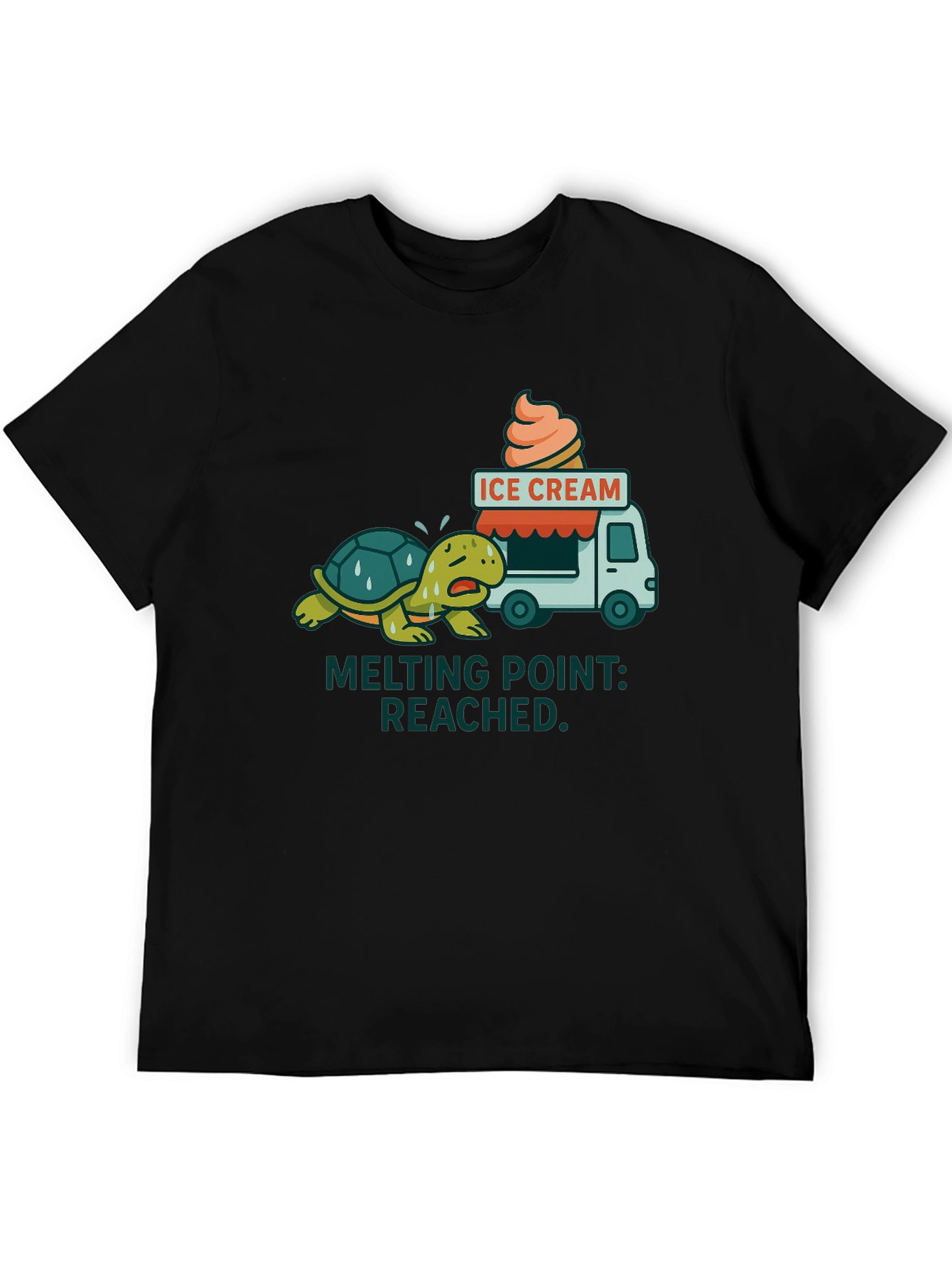 Melting Point Reached Turtle Ice Cream T-Shirt