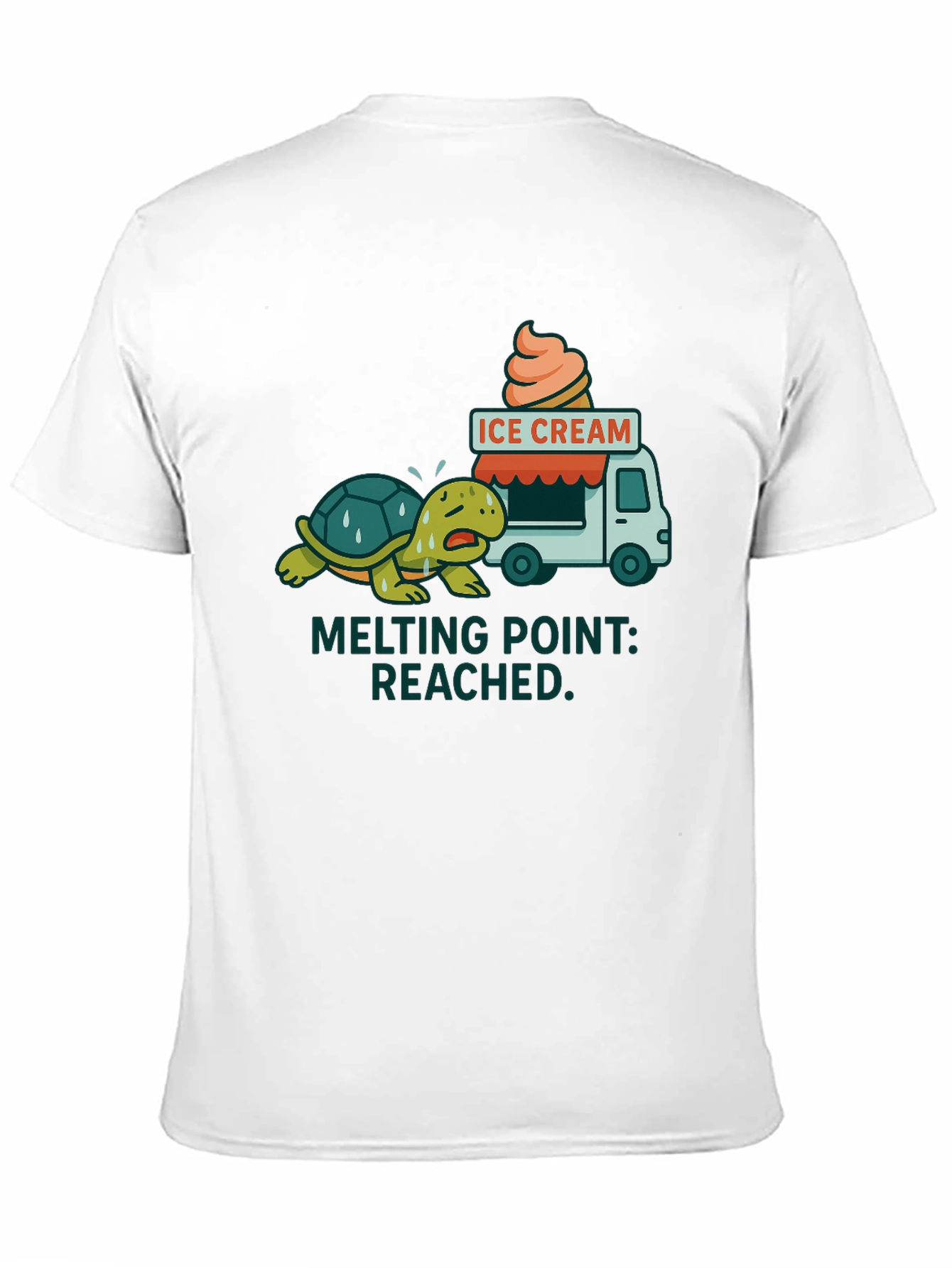 Melting Point Reached Turtle Ice Cream T-Shirt