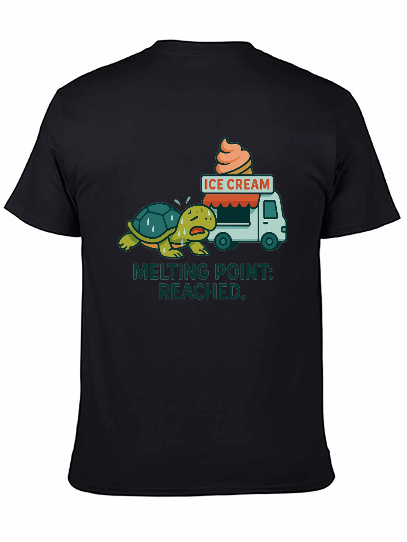 Melting Point Reached Turtle Ice Cream T-Shirt