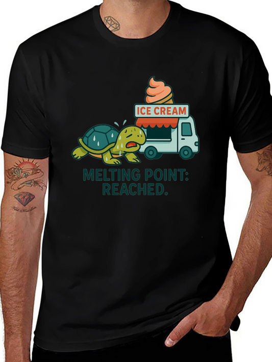 Melting Point Reached Turtle Ice Cream T-Shirt