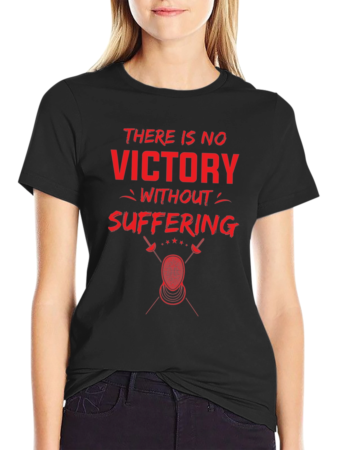 Victory Through Suffering Fencing T-Shirt