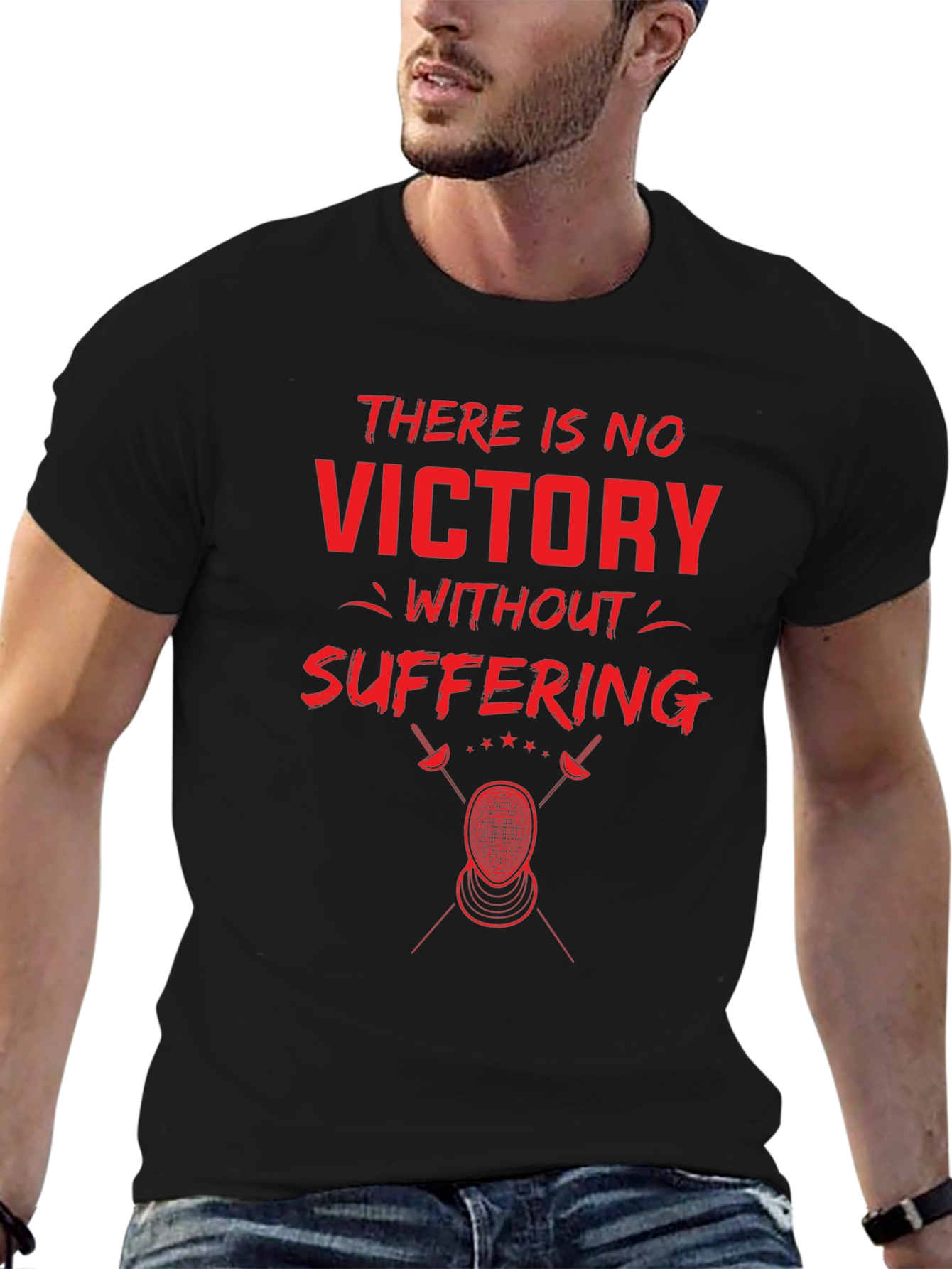 Victory Through Suffering Fencing T-Shirt
