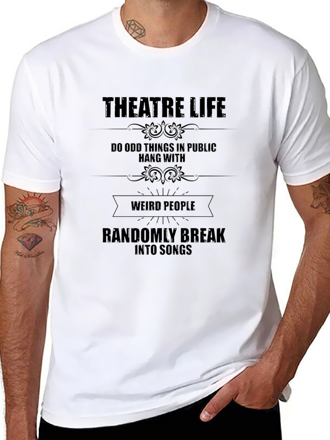 Theatre Life Graphic Tee - Funny Musical Theater Shirt