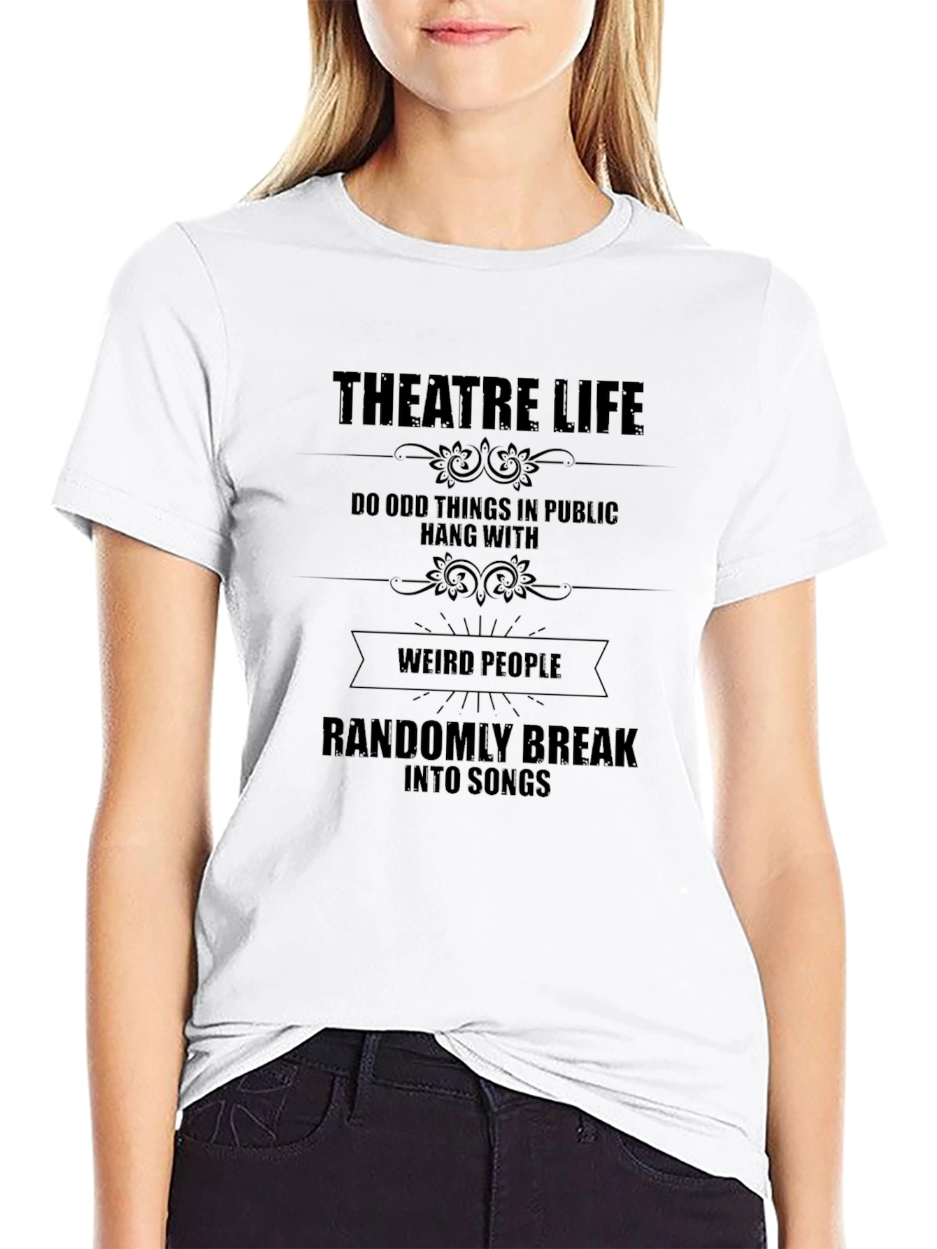 Theatre Life Graphic Tee - Funny Musical Theater Shirt