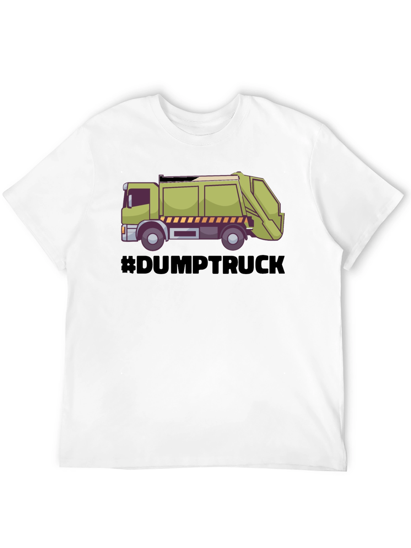 Dump Truck Graphic Tee - Black Cotton T-Shirt