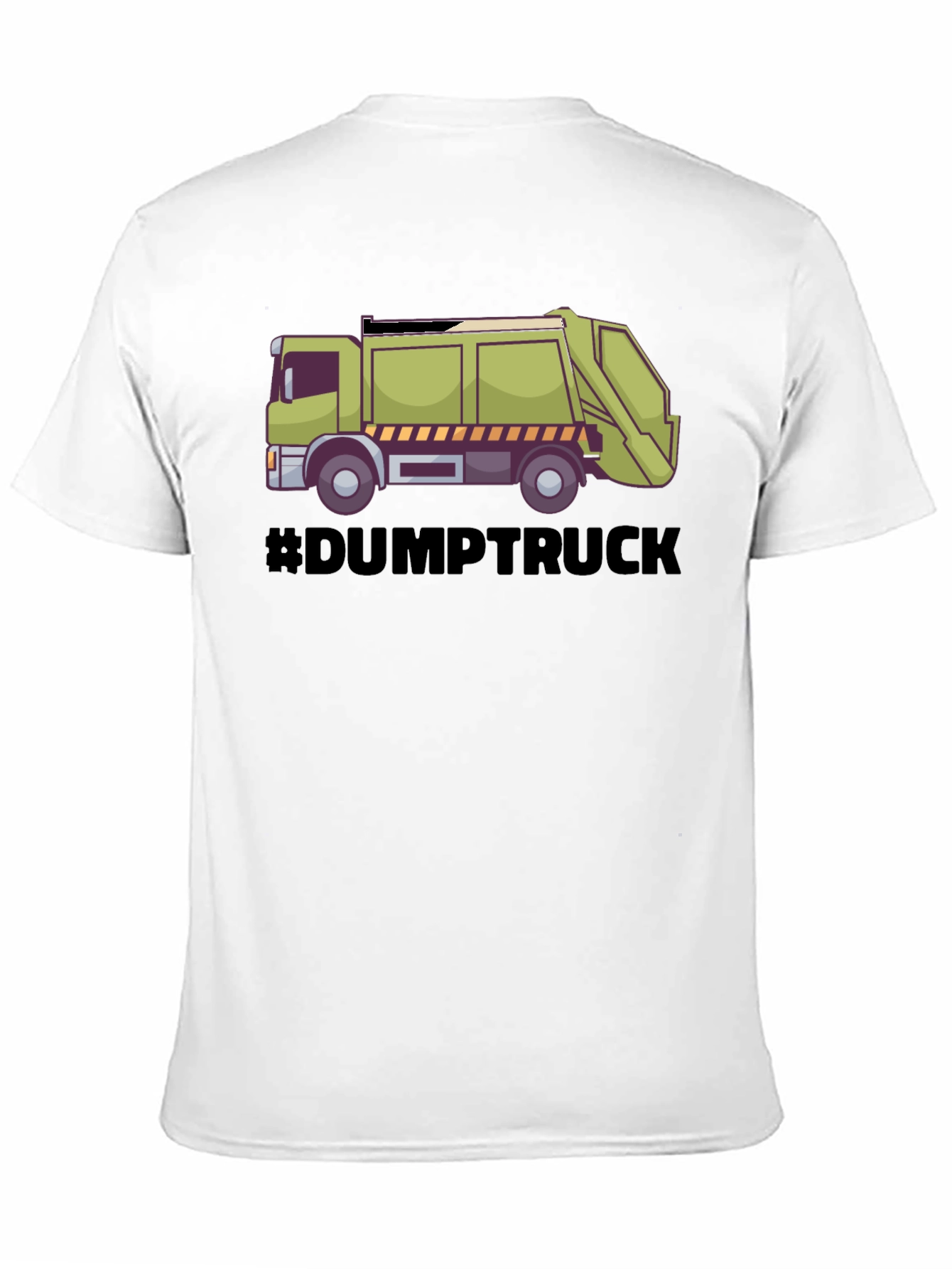 Dump Truck Graphic Tee - Black Cotton T-Shirt