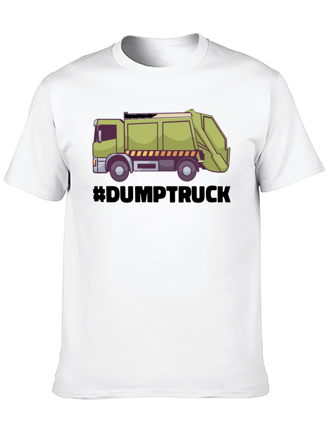 Dump Truck Graphic Tee - Black Cotton T-Shirt
