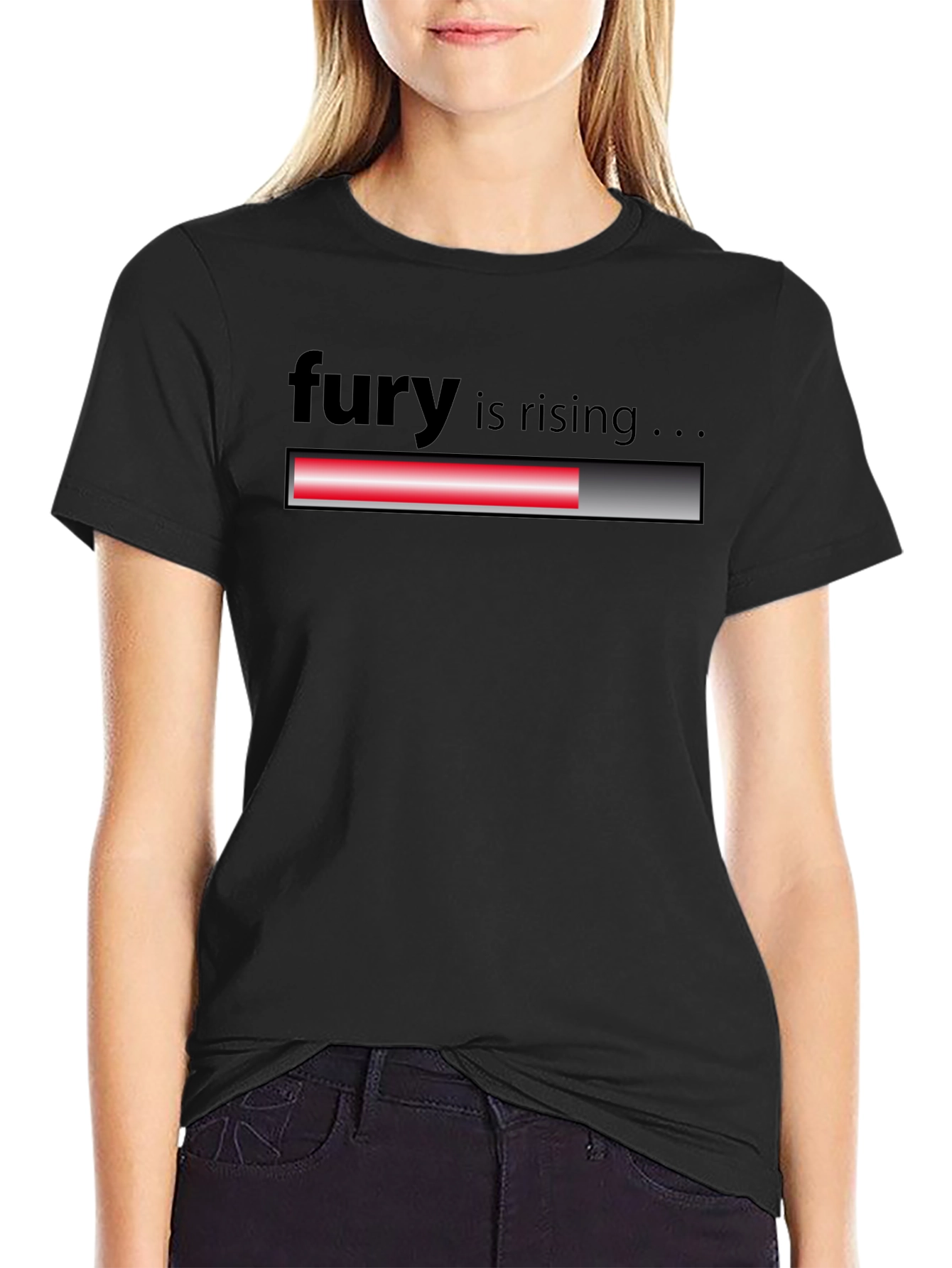 Fury is Rising Graphic T-Shirt - Black