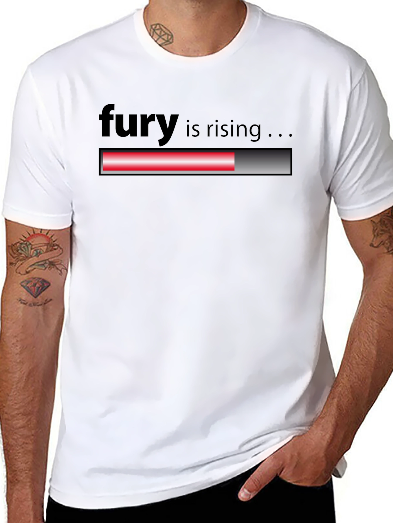 Fury is Rising Graphic T-Shirt - Black