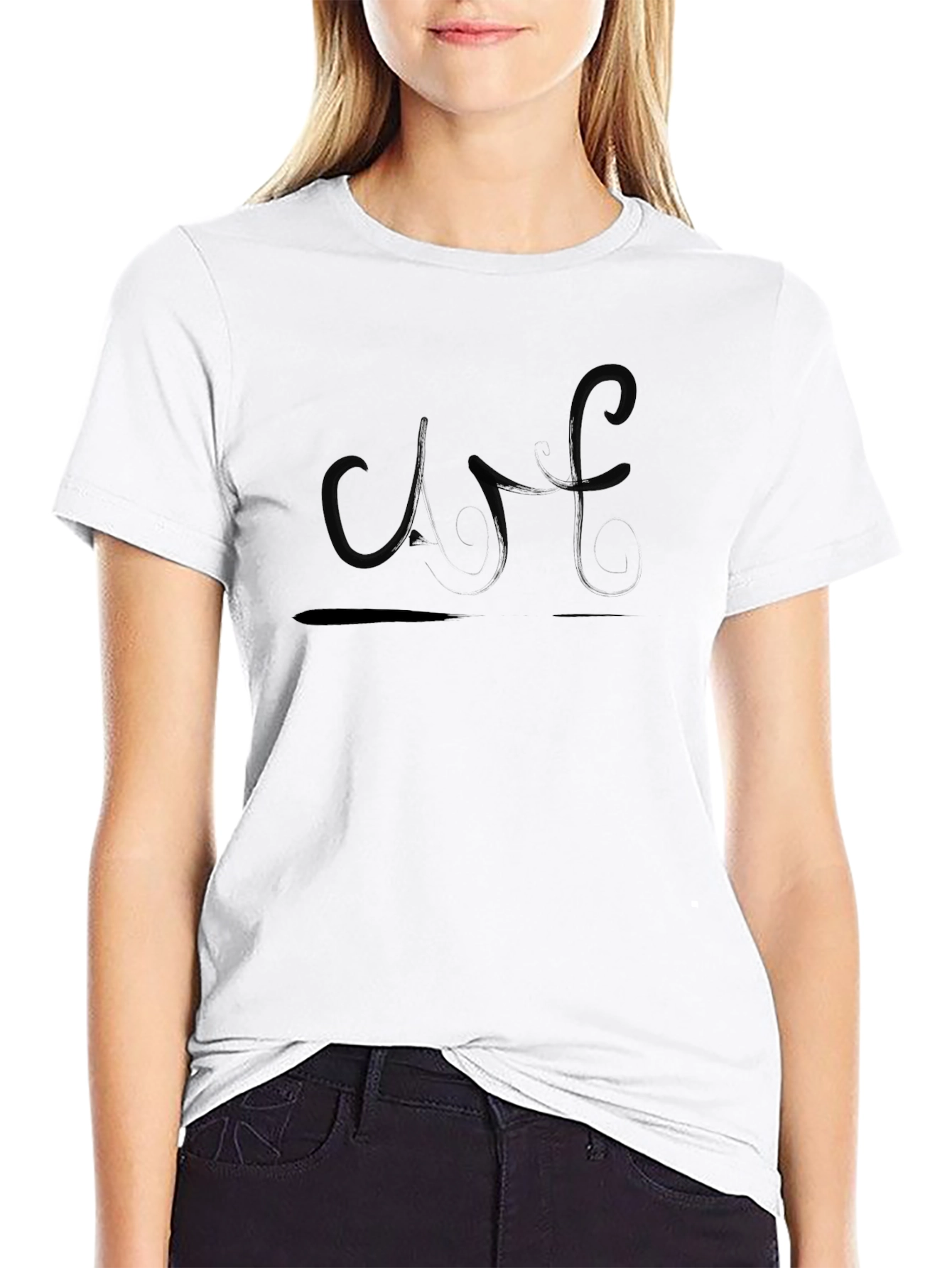 Stylish Black Graphic Print T-Shirt