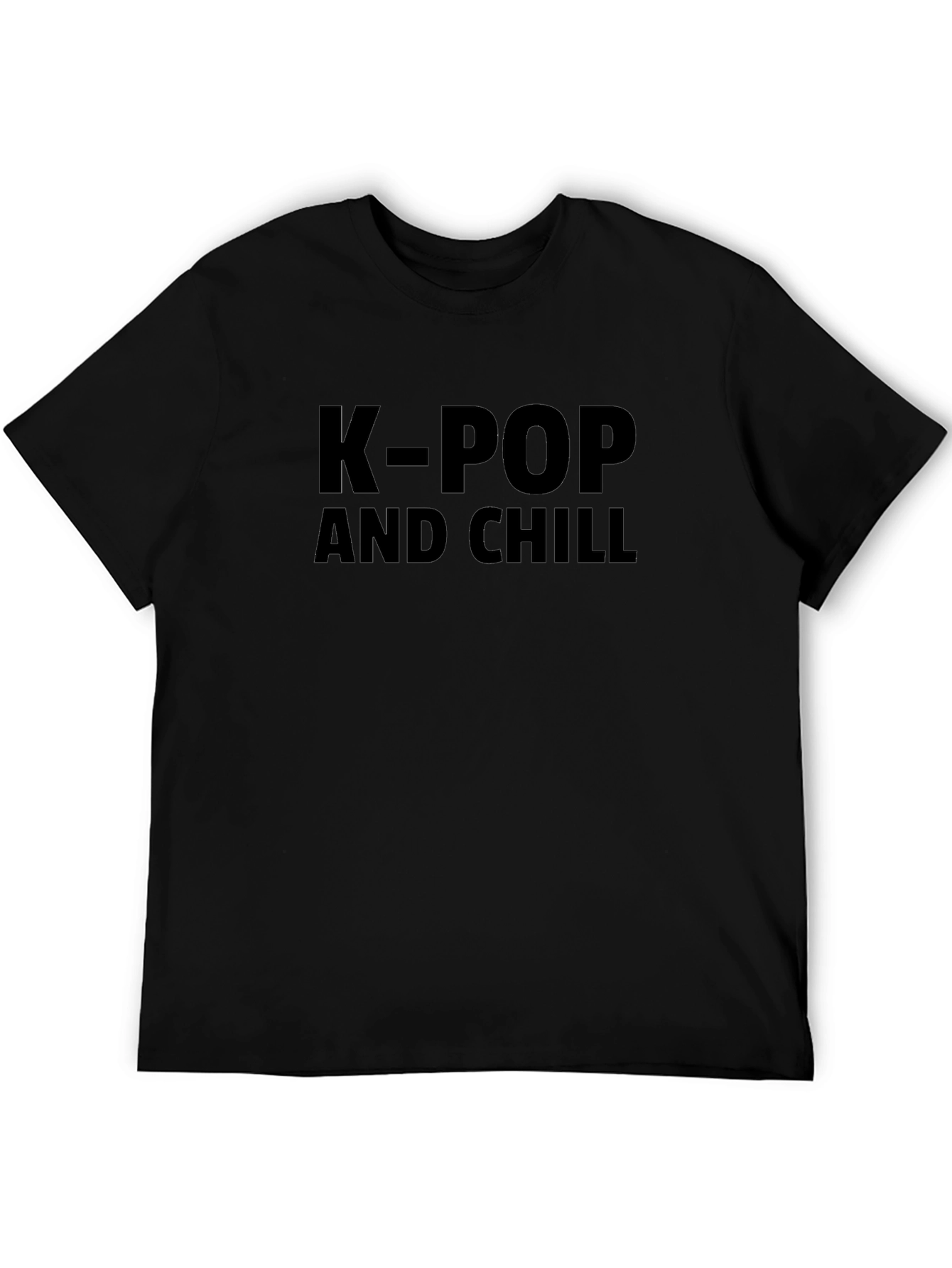 K-Pop and Chill Black T-Shirt