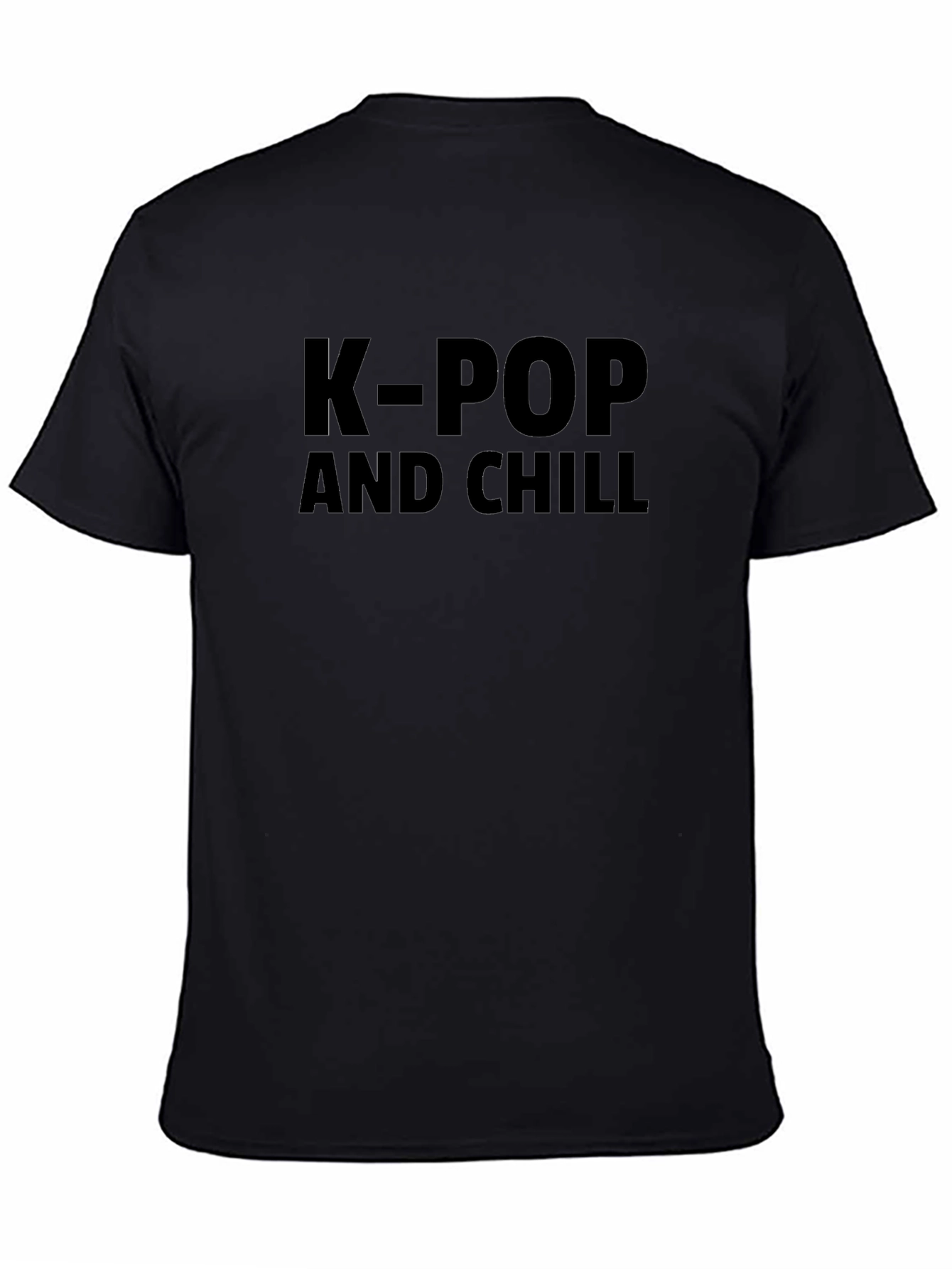 K-Pop and Chill Black T-Shirt