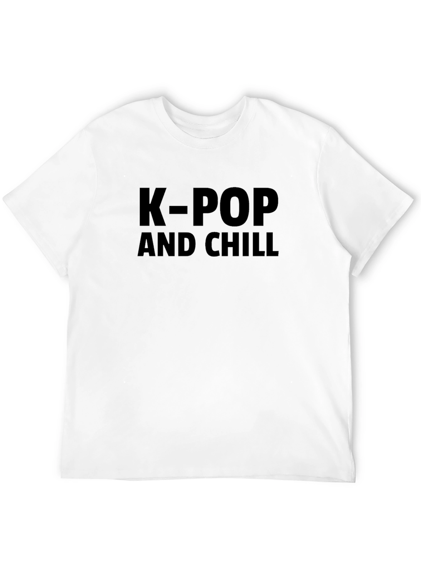 K-Pop and Chill Black T-Shirt