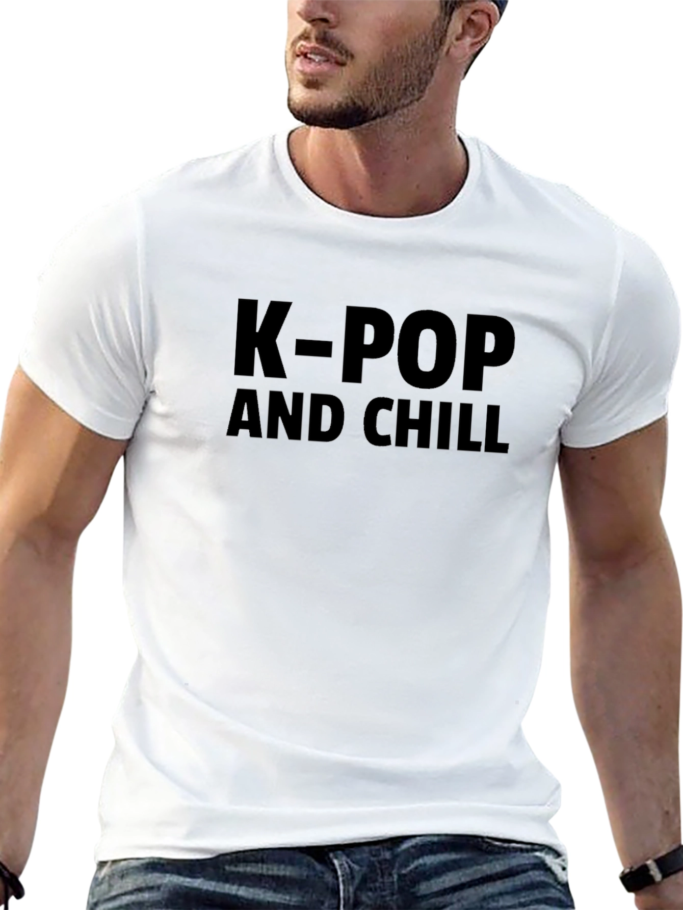 K-Pop and Chill Black T-Shirt