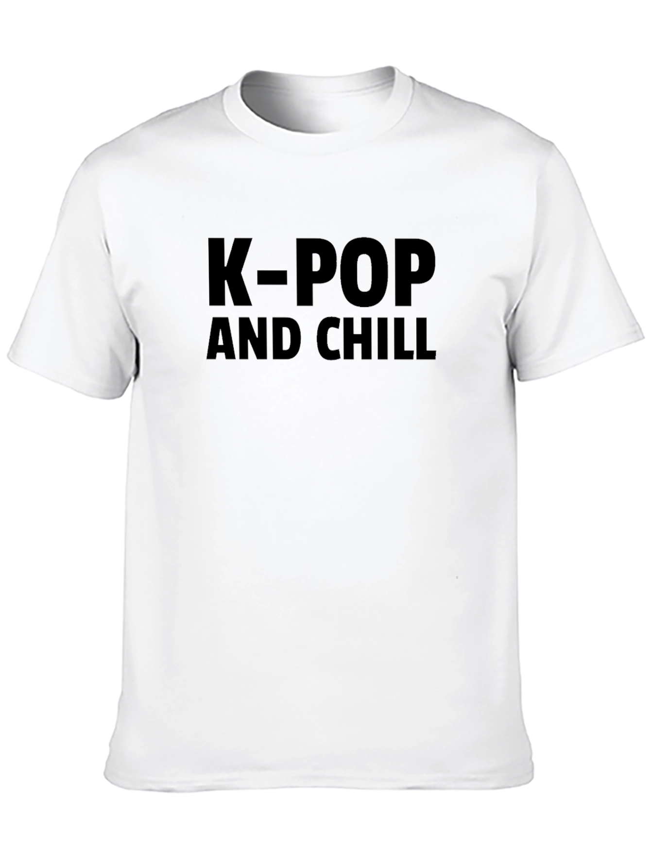 K-Pop and Chill Black T-Shirt