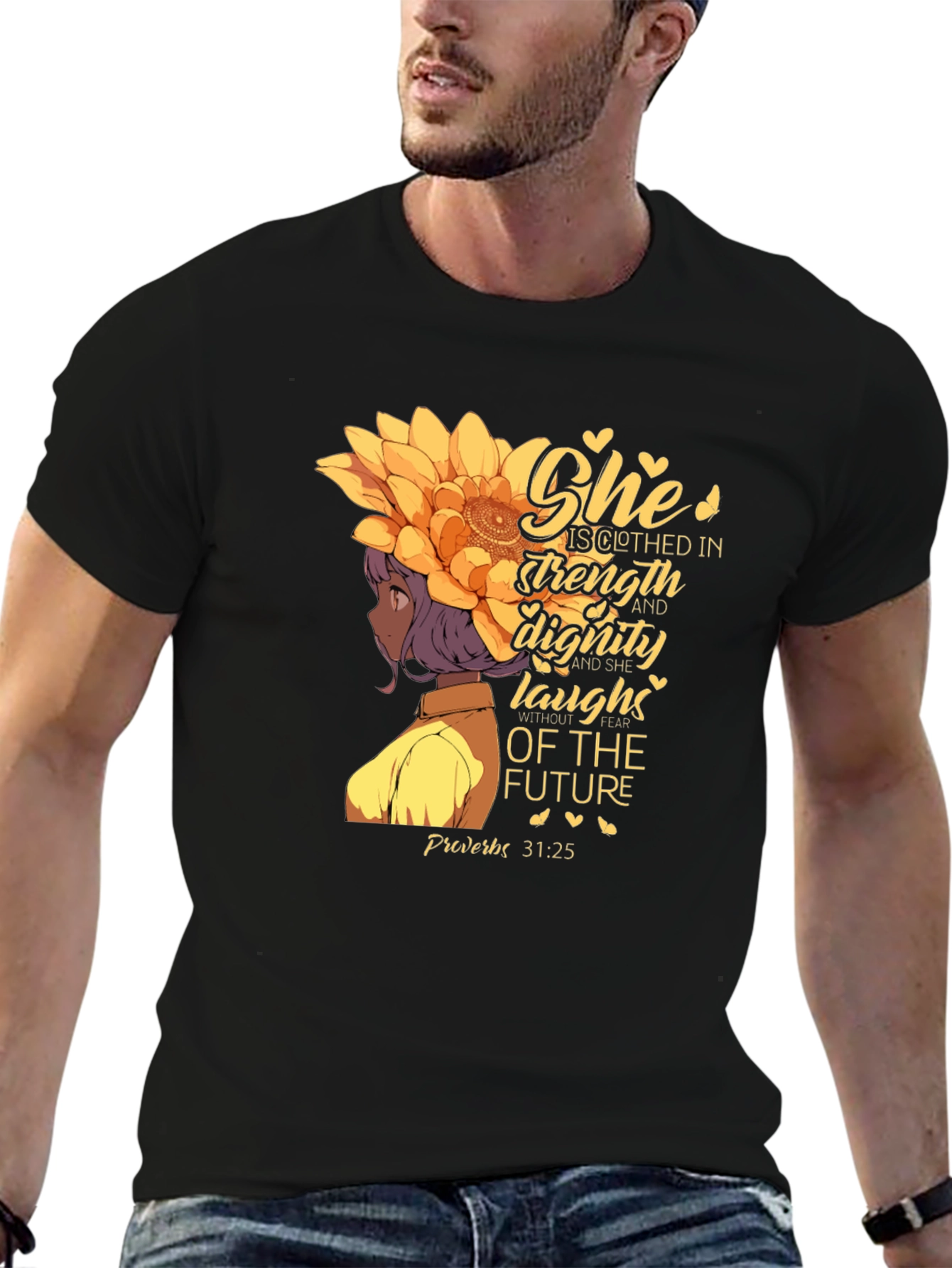 Strength and Dignity Black T-Shirt