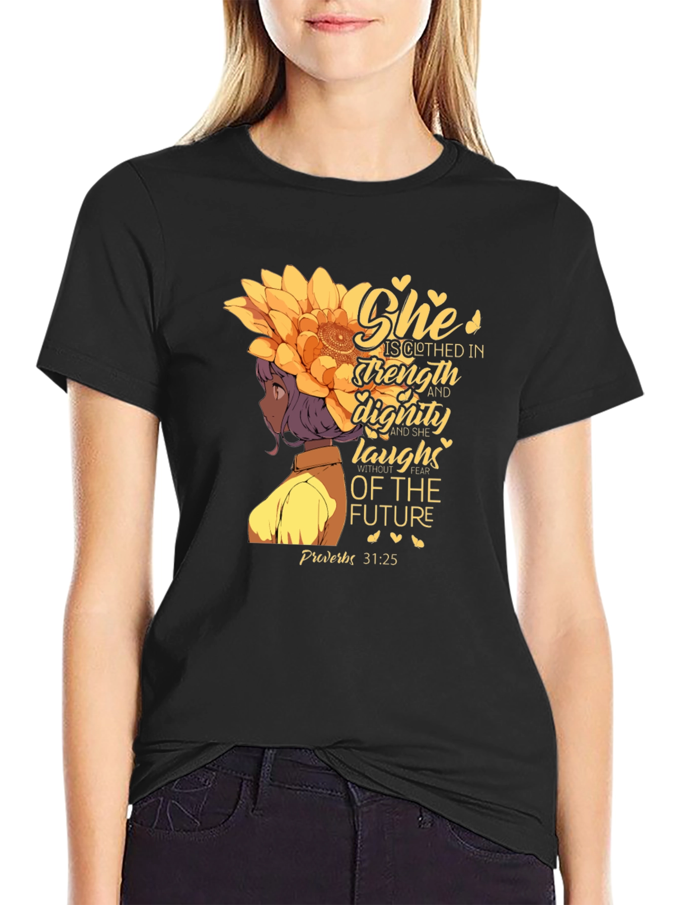 Strength and Dignity Black T-Shirt
