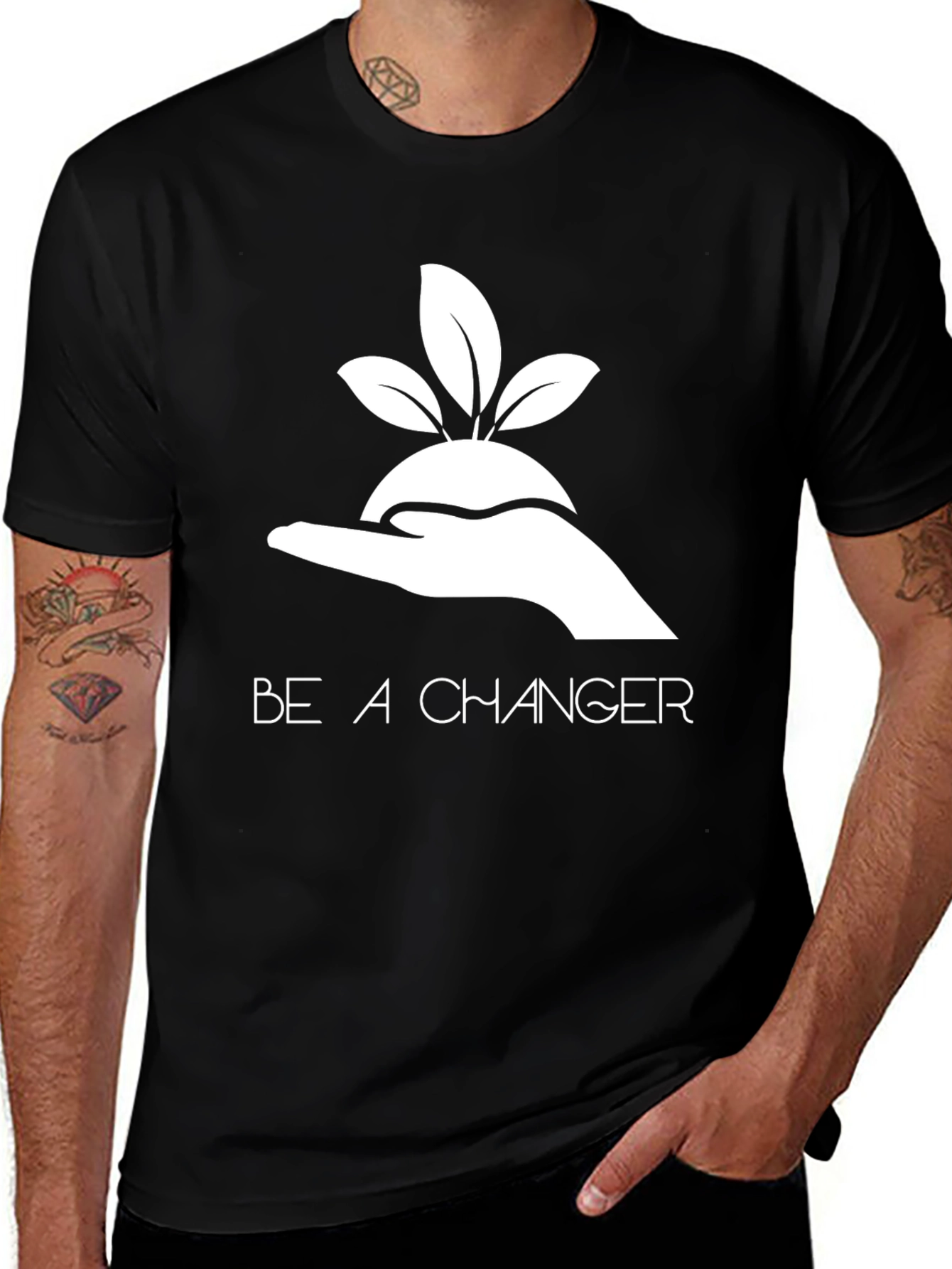 Eco-Friendly Be A Changer Graphic Tee