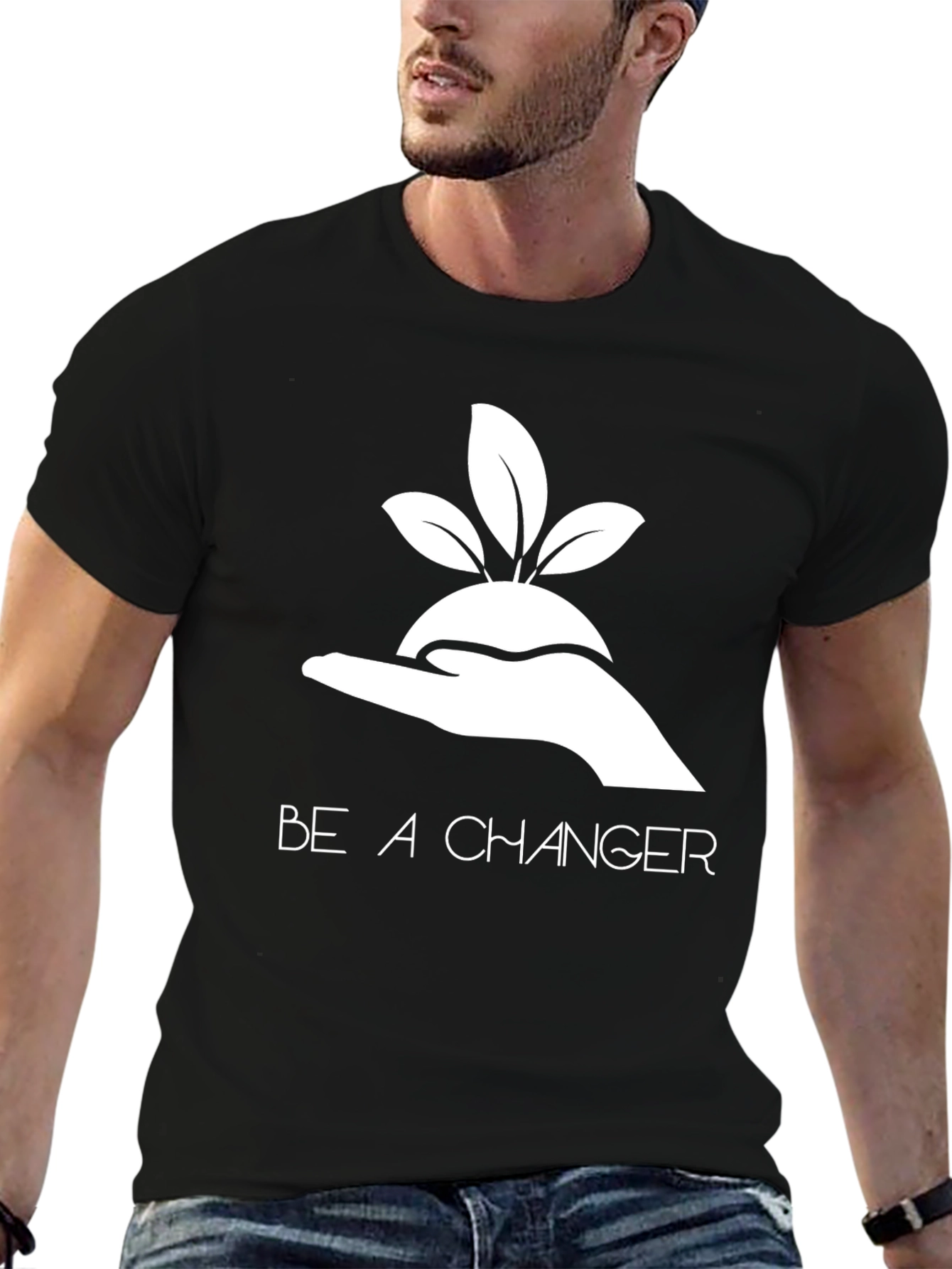 Eco-Friendly Be A Changer Graphic Tee