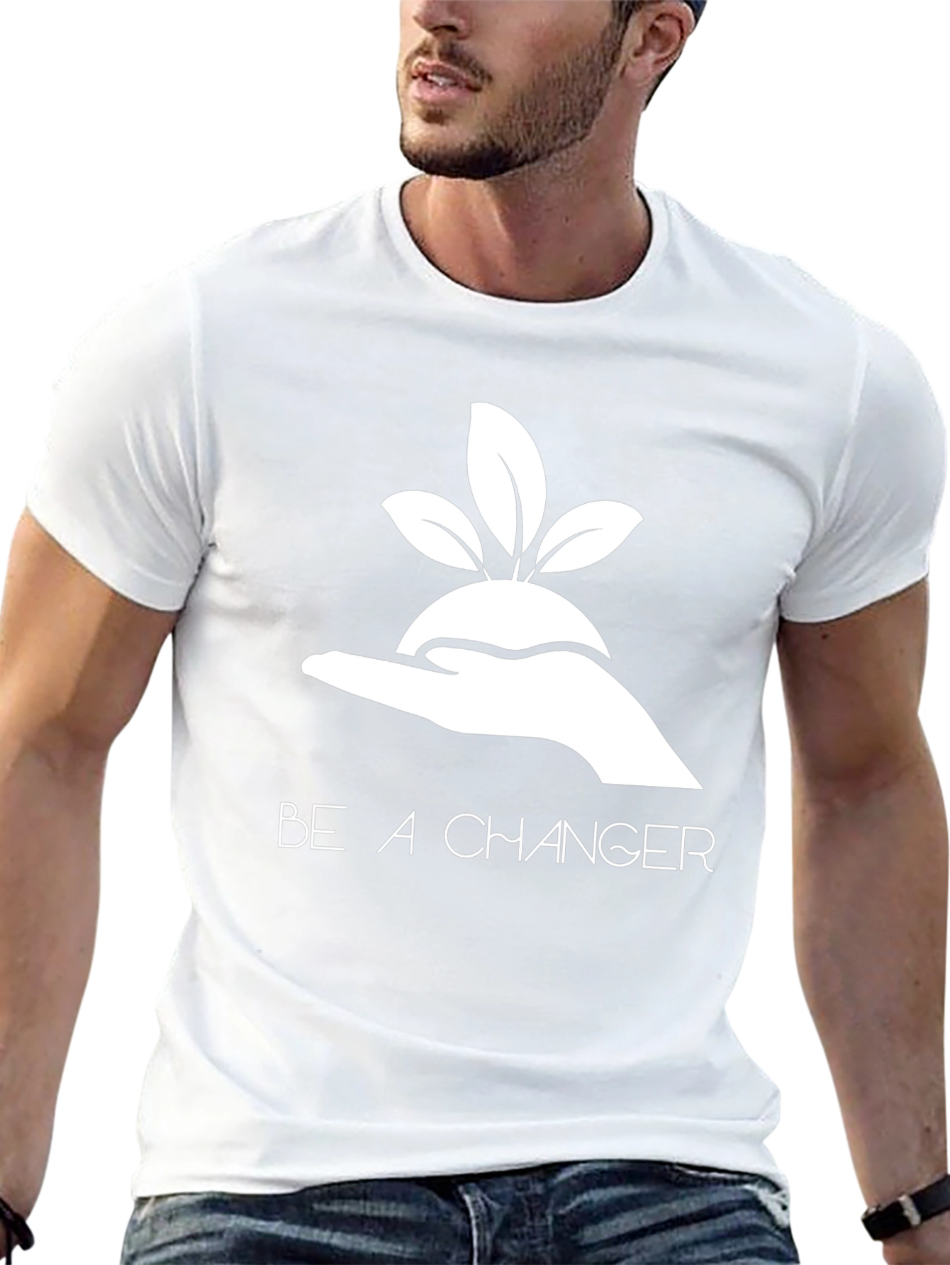 Eco-Friendly Be A Changer Graphic Tee