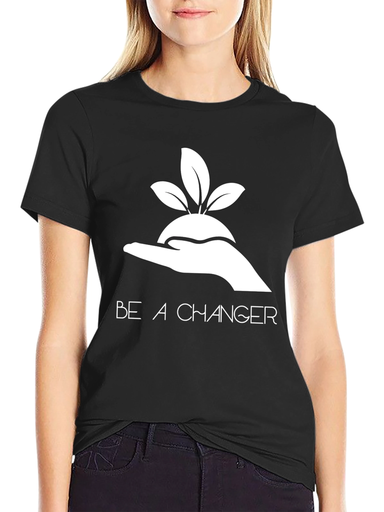 Eco-Friendly Be A Changer Graphic Tee